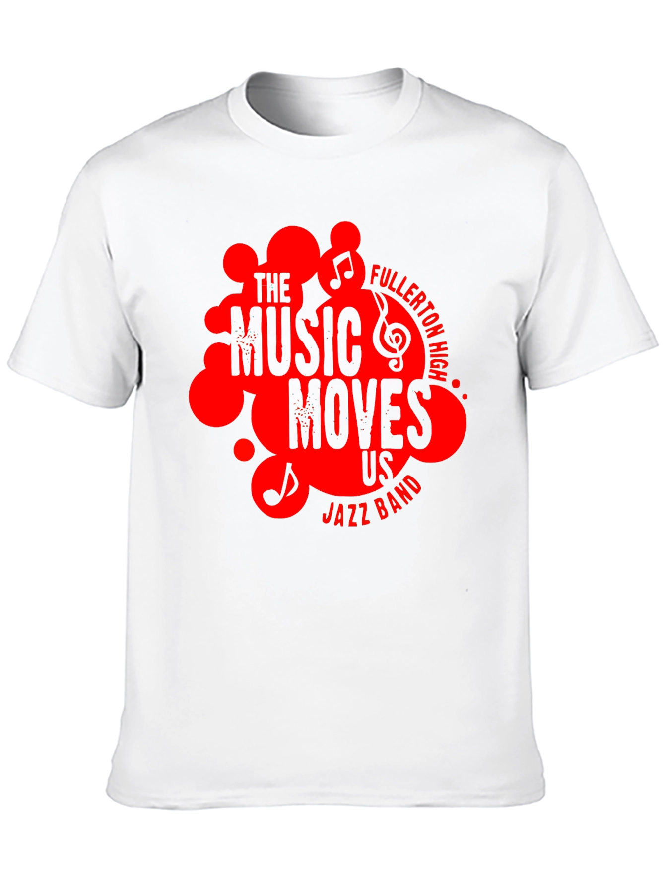 Black The Music Moves Us Jazz Band T-Shirt view 10