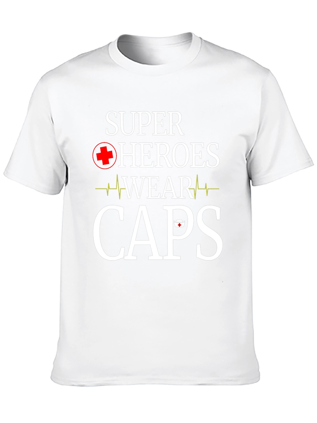 Black Super Heroes Wear Caps T-Shirt - Nurse Appreciation view 10