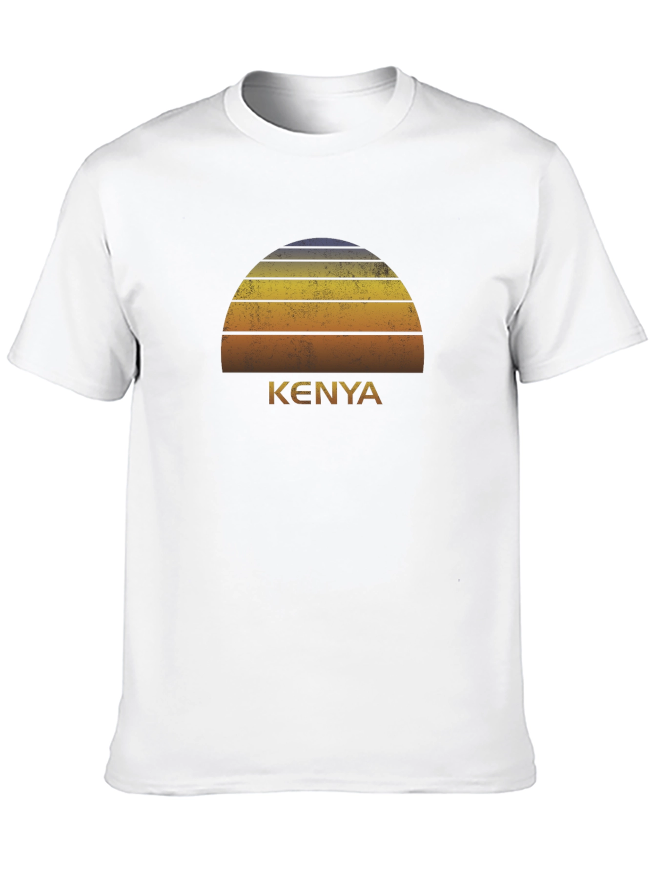 Black Vintage Kenya Sunset T-Shirt view 10