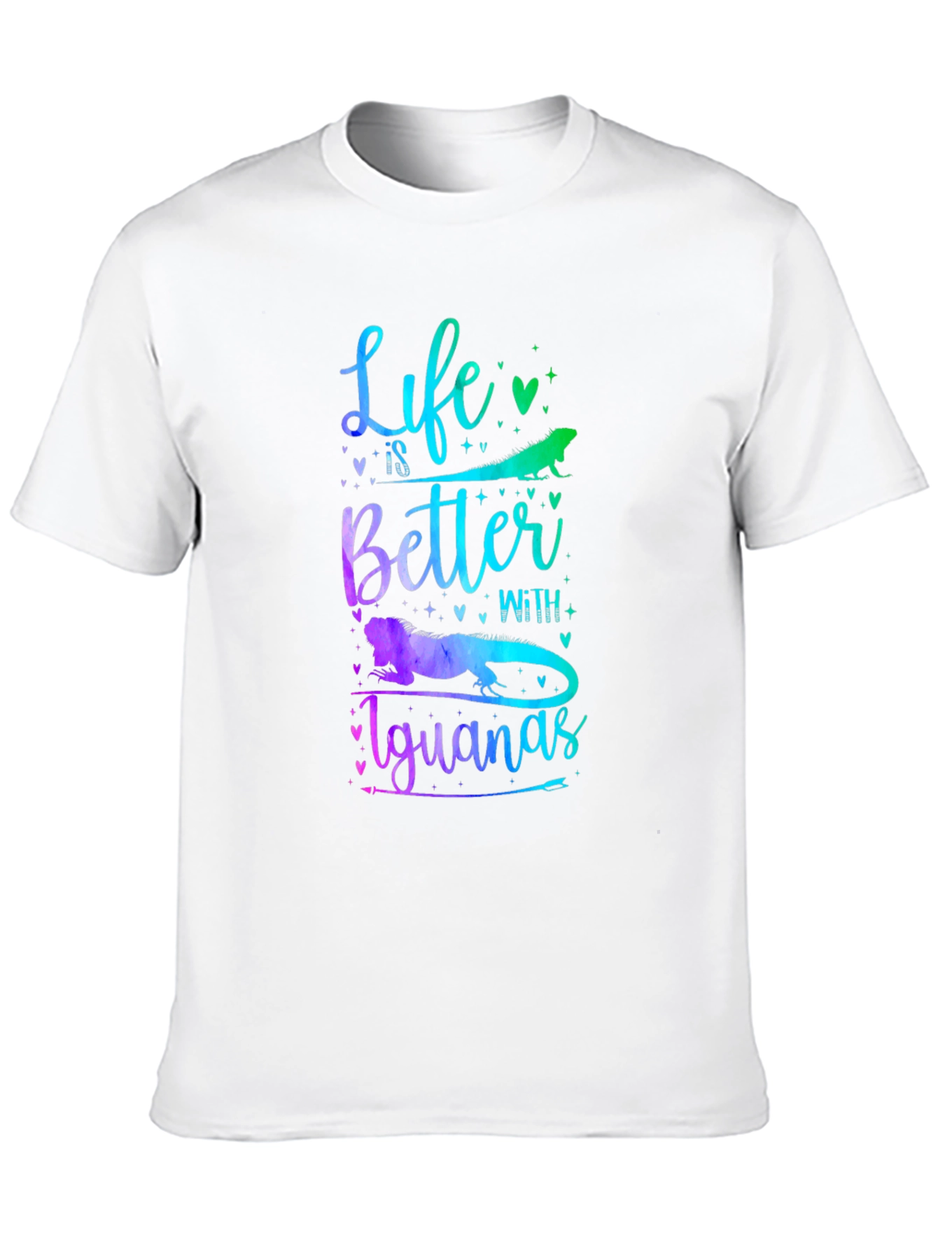 Black Life is Better With Iguanas Graphic T-Shirt view 10