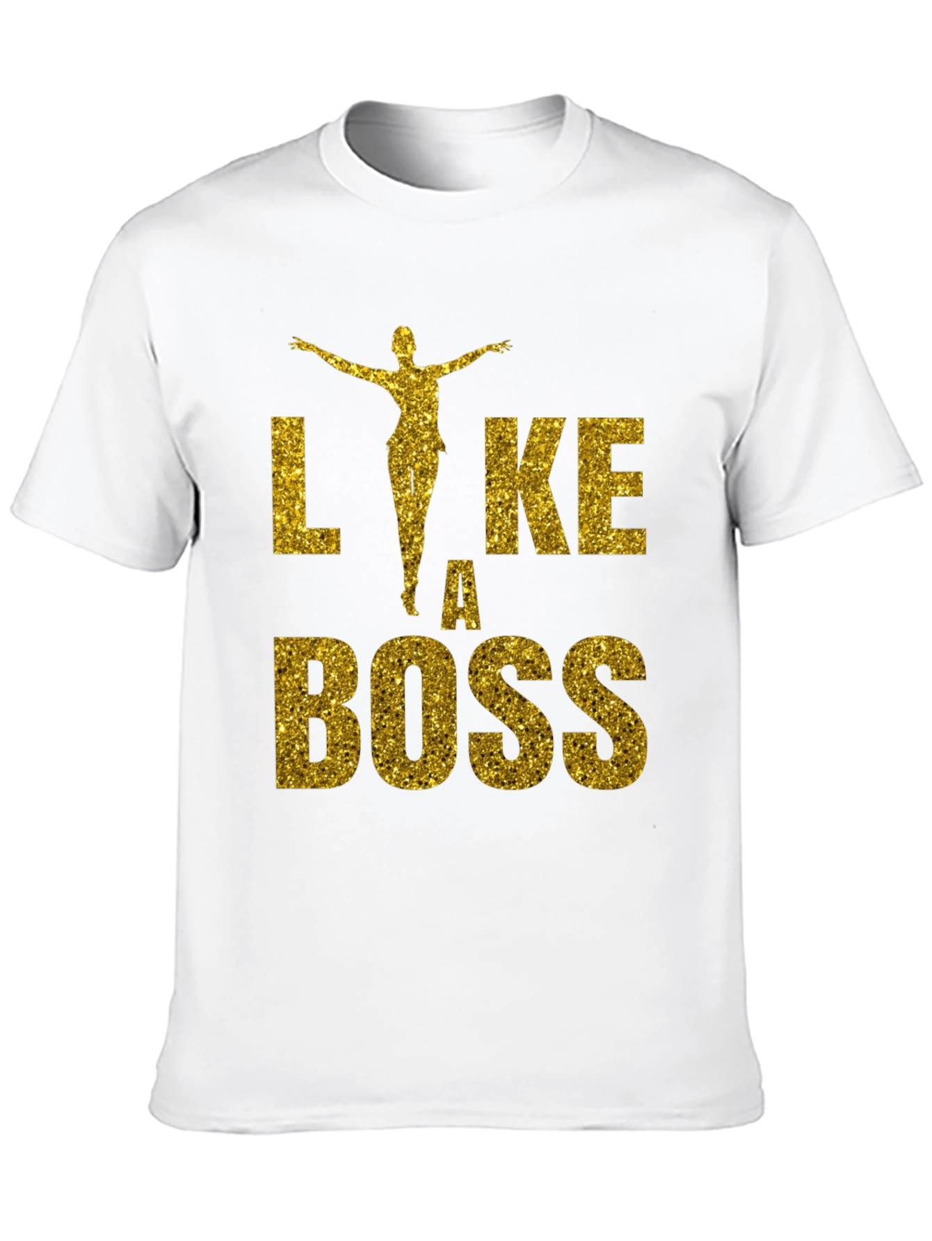 Black Like A Boss Glitter Graphic T-Shirt view 10