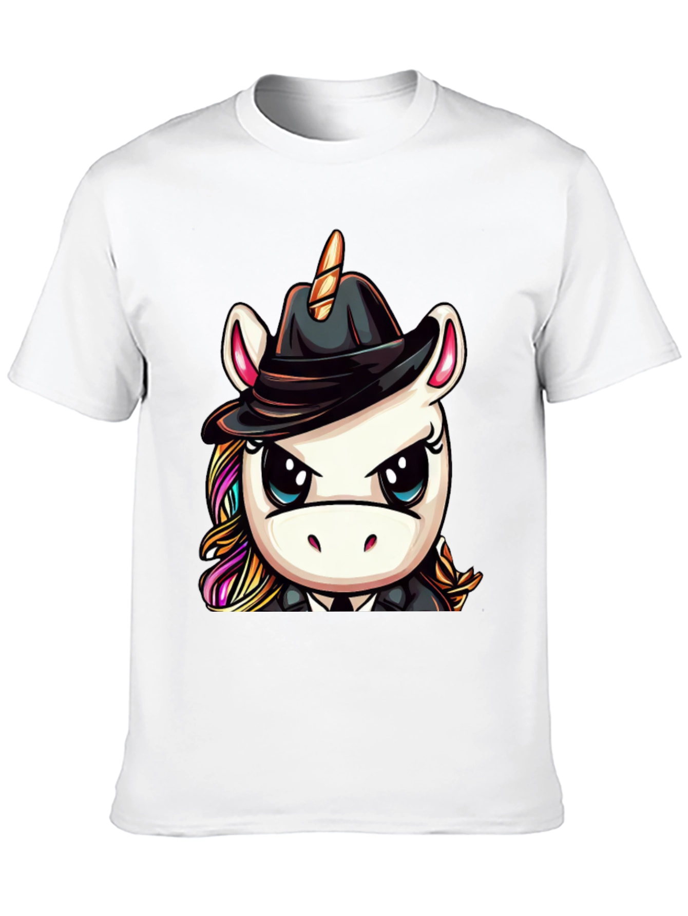 Black Unicorn Mafia Boss Graphic Tee - Black view 10