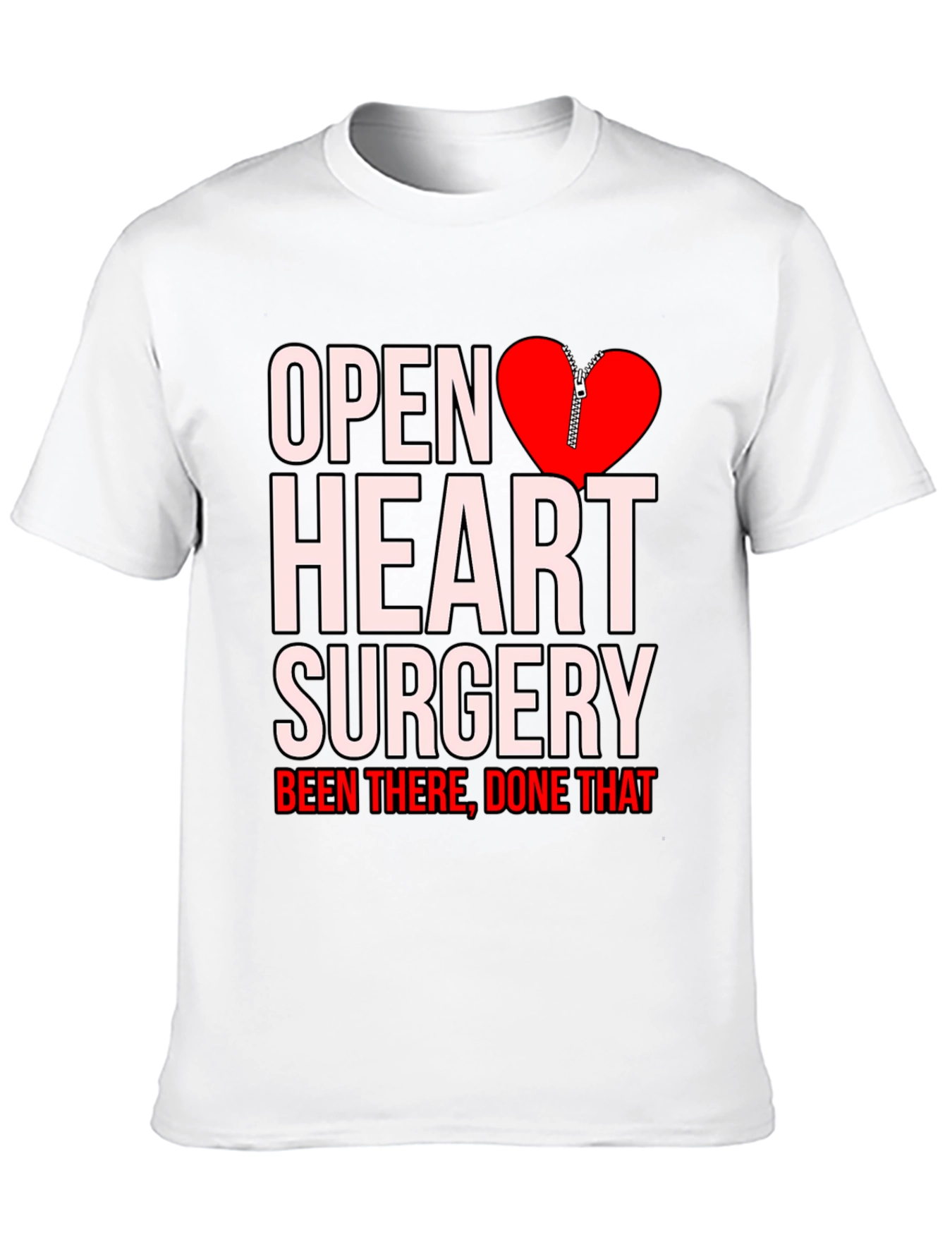 Black Open Heart Surgery Been There Done That T-Shirt view 10