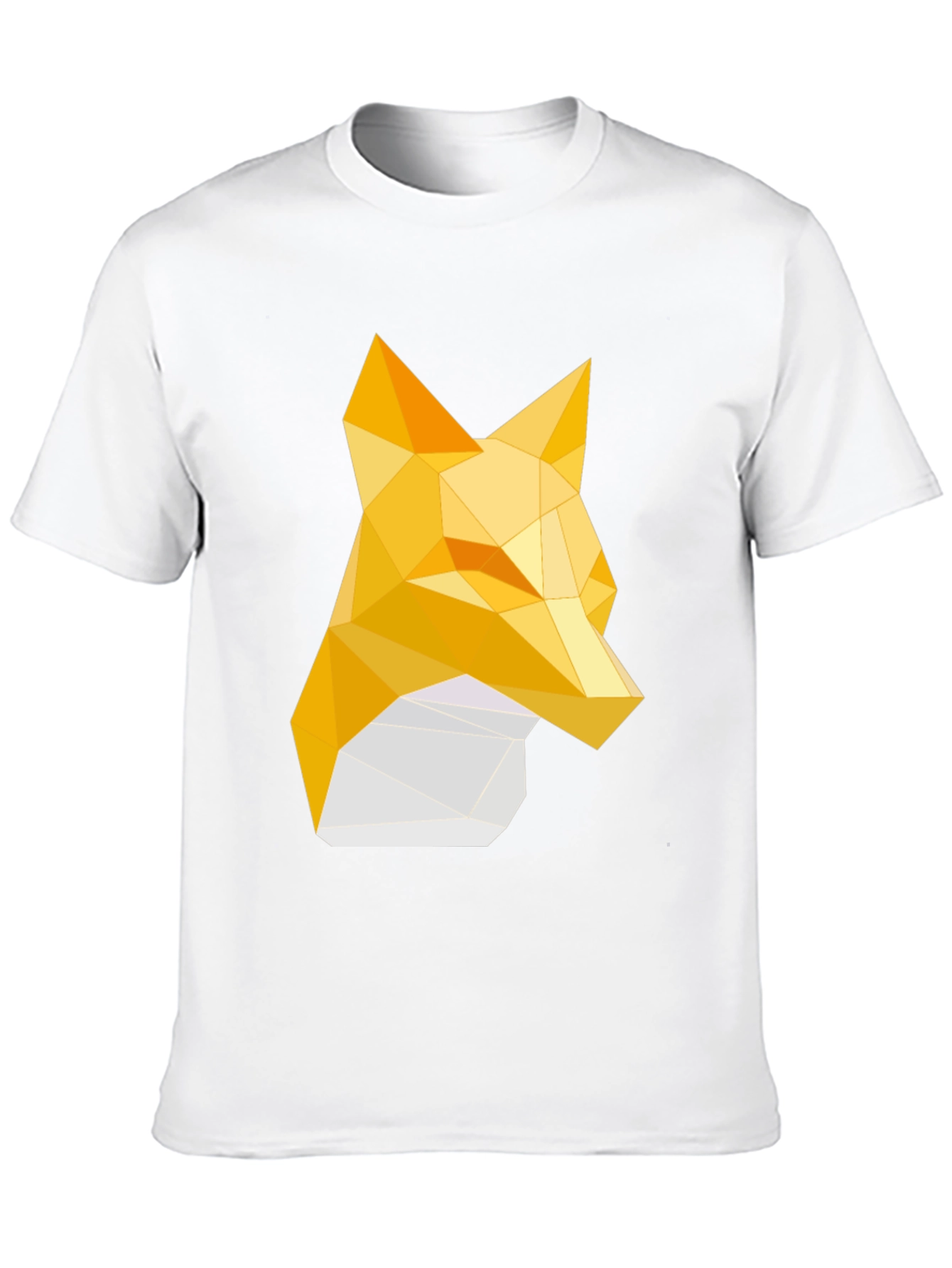 Black Geometric Fox Tee - Stylish Graphic Print T-Shirt view 10