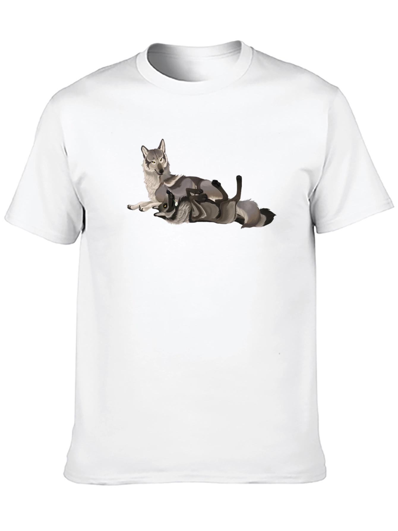 Black Black Wolf Graphic Tee - Stylish Men's T-Shirt view 10