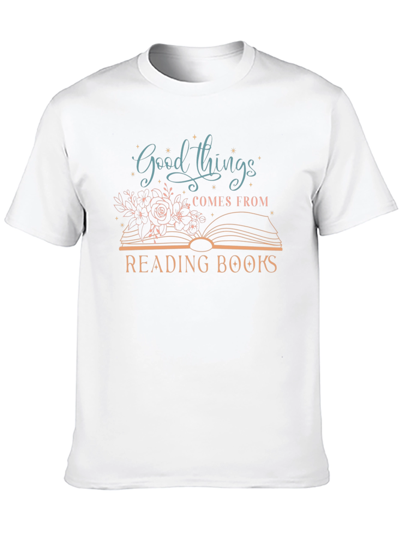 Black Good Things From Reading Books T-Shirt view 10