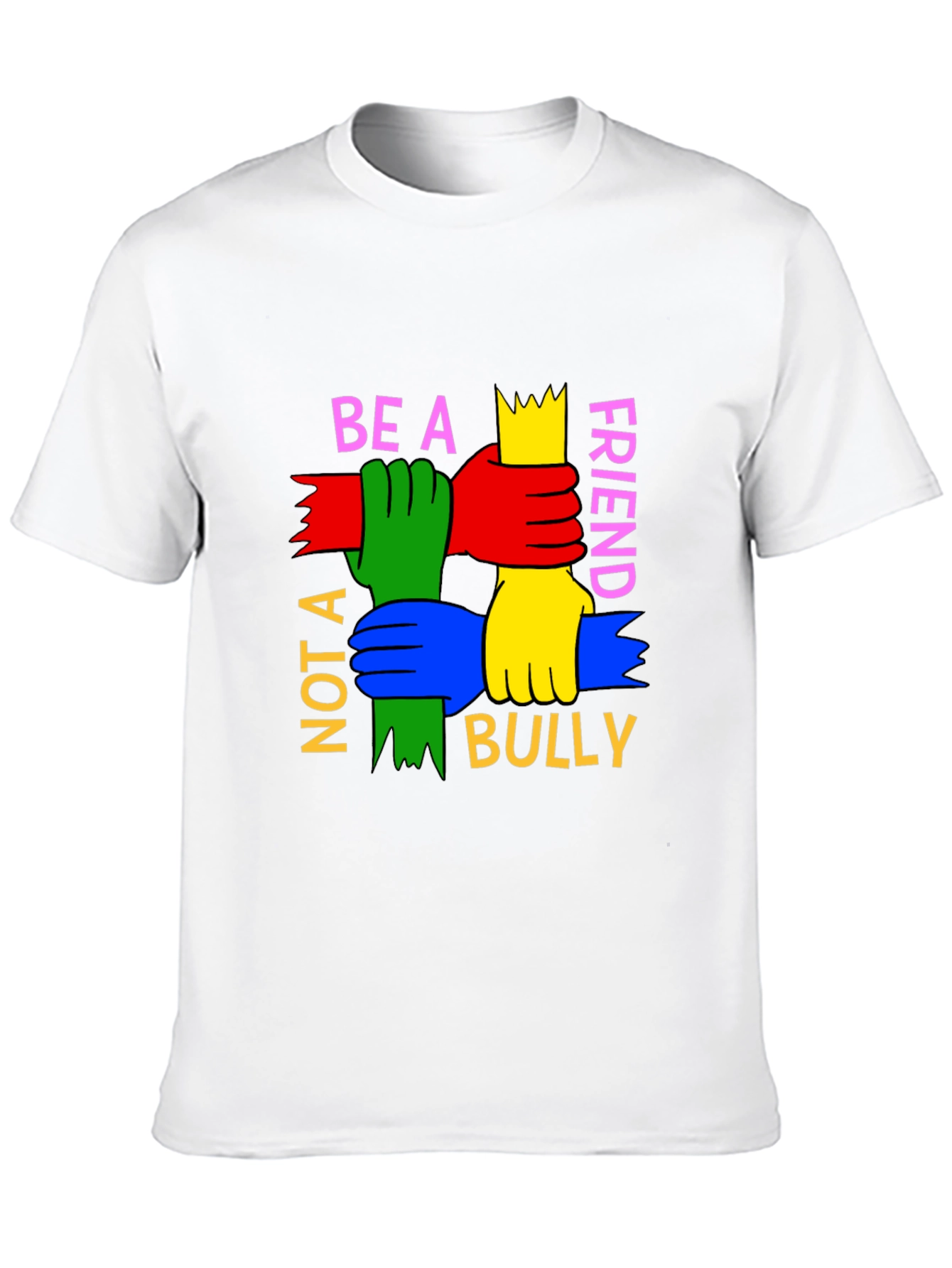 Black Be A Friend T-Shirt: Anti-Bullying Tee view 10