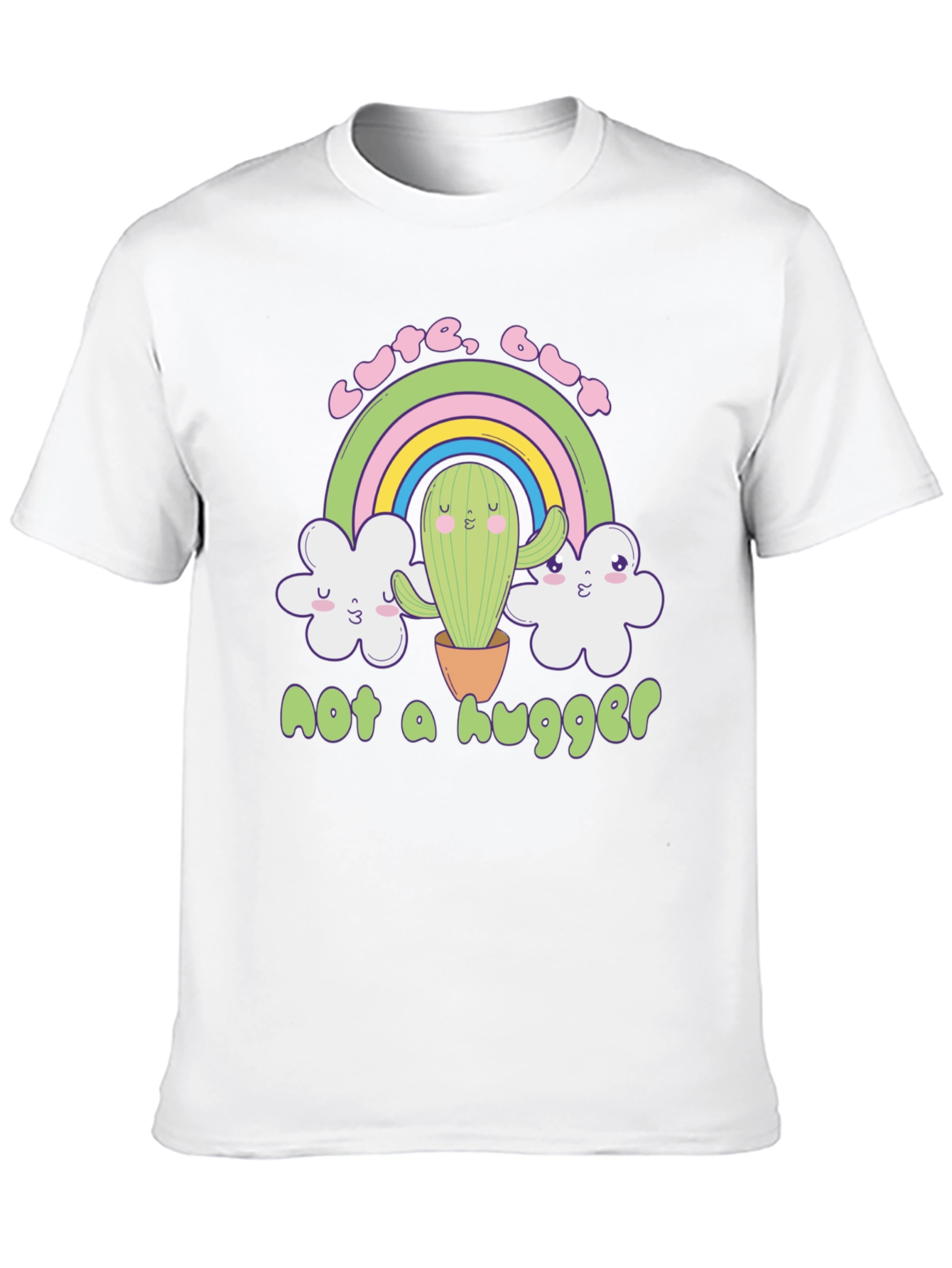 Black Cute But Not a Hugger Graphic T-Shirt view 10