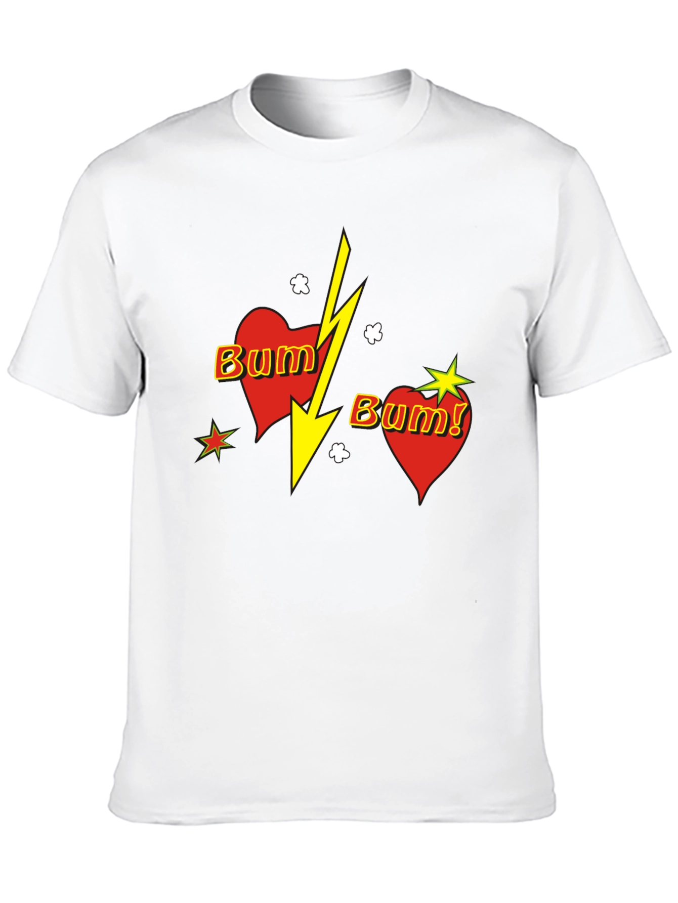 Black Bum! Heart Graphic Black T-Shirt view 10