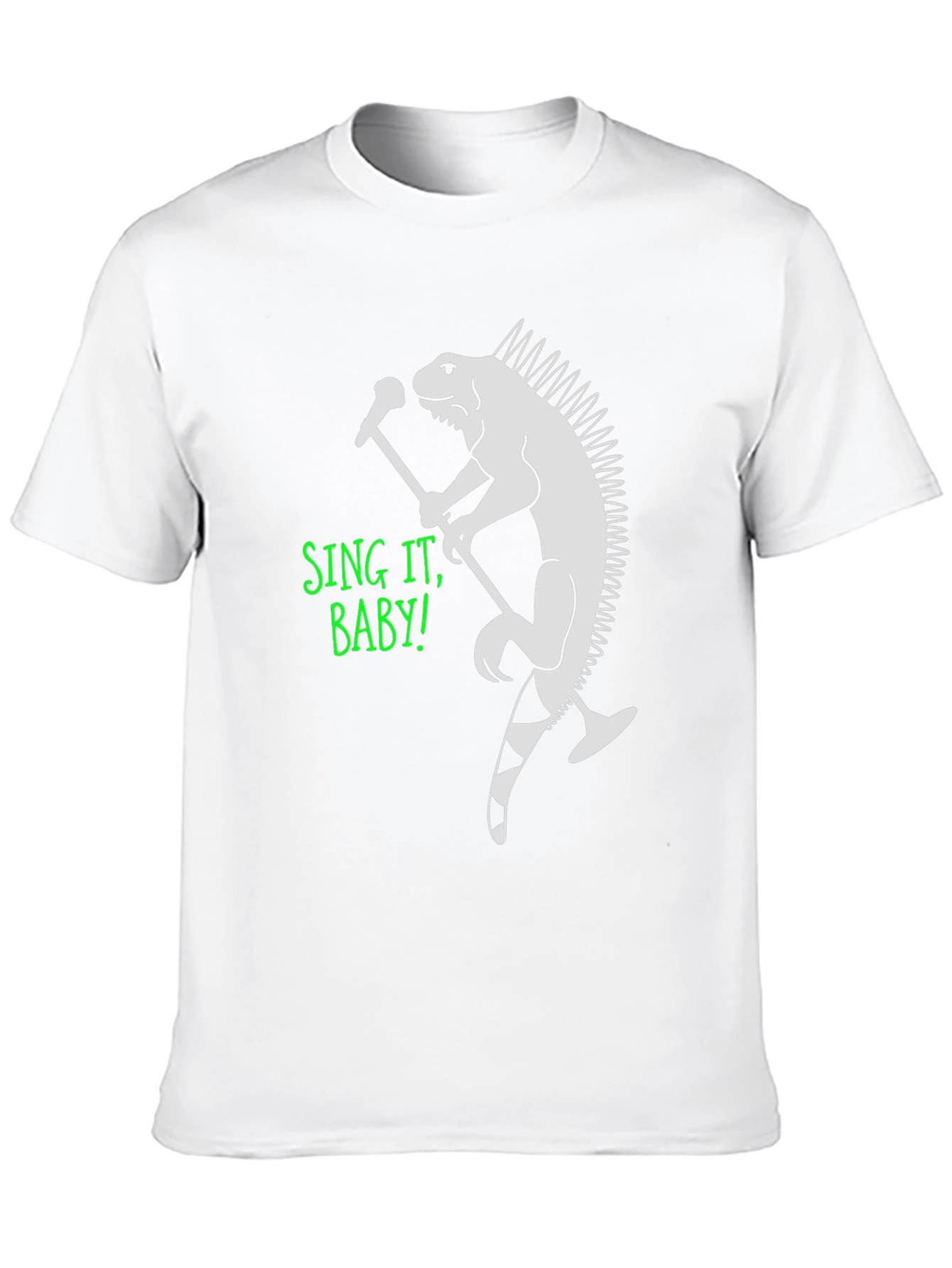 Black Iguana Singer Graphic T-Shirt - Sing It Baby! view 10