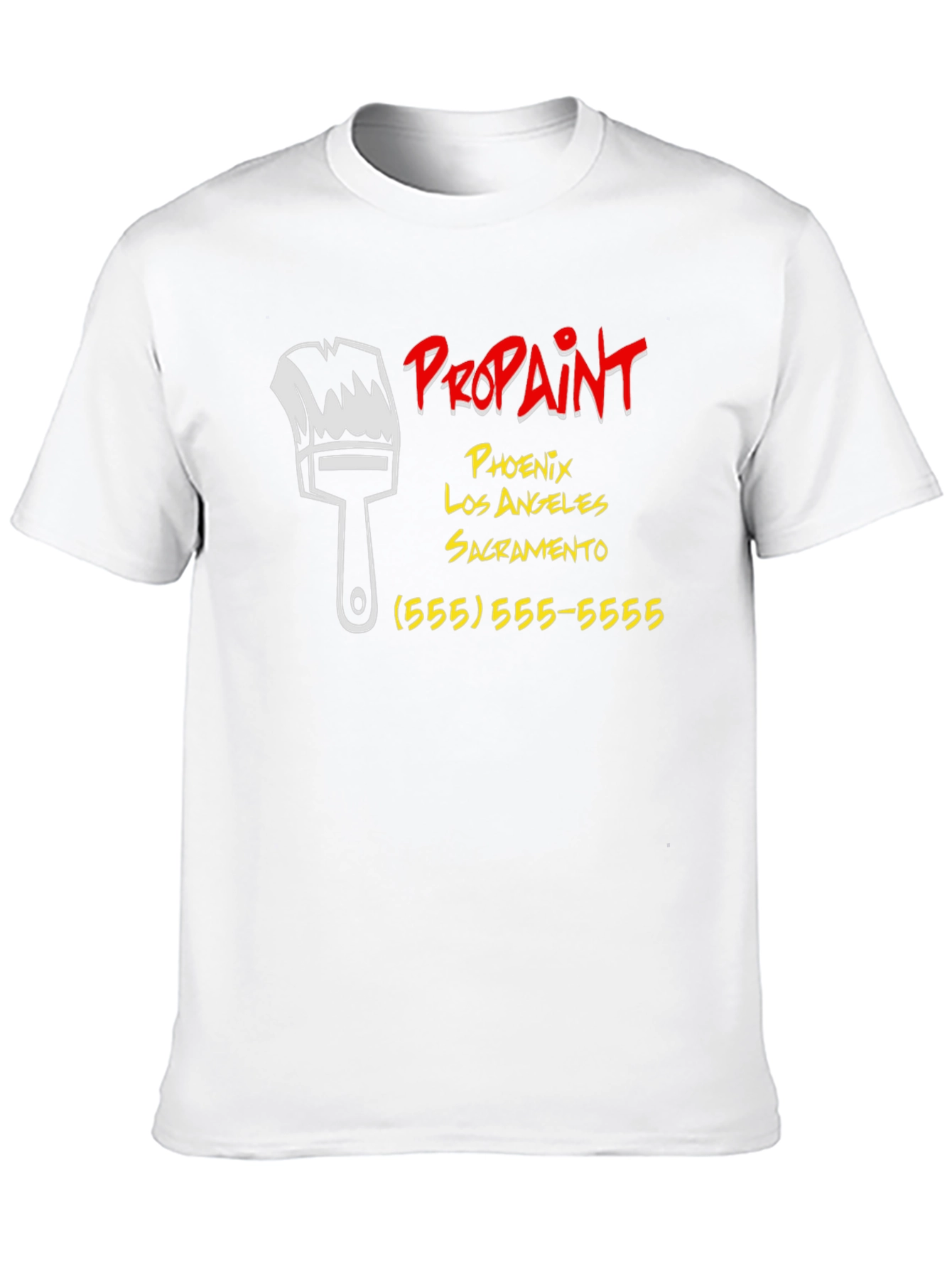 Black Pro Paint Services T-Shirt view 10