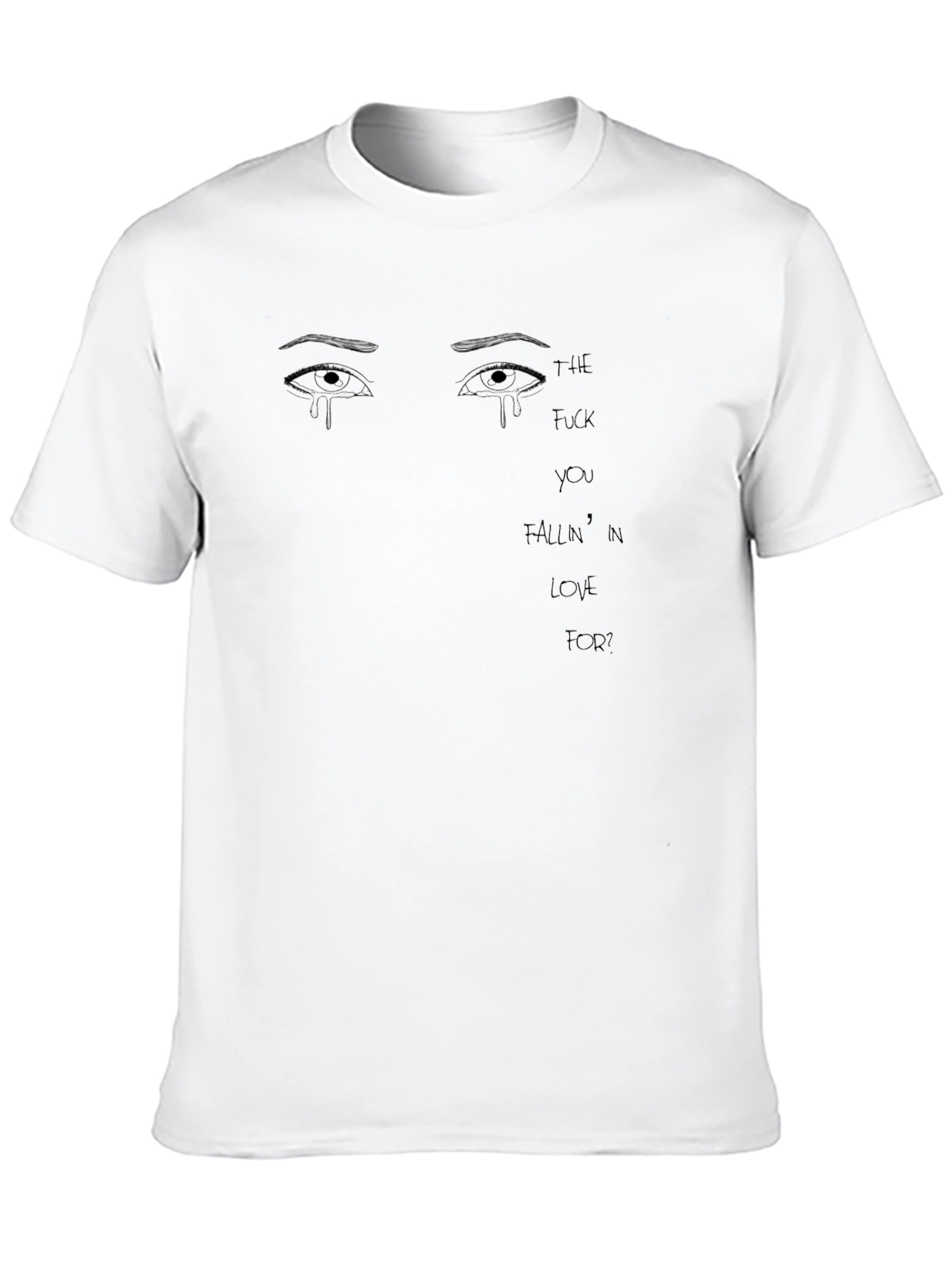Black Emotional Expression Graphic Tee - Black view 10