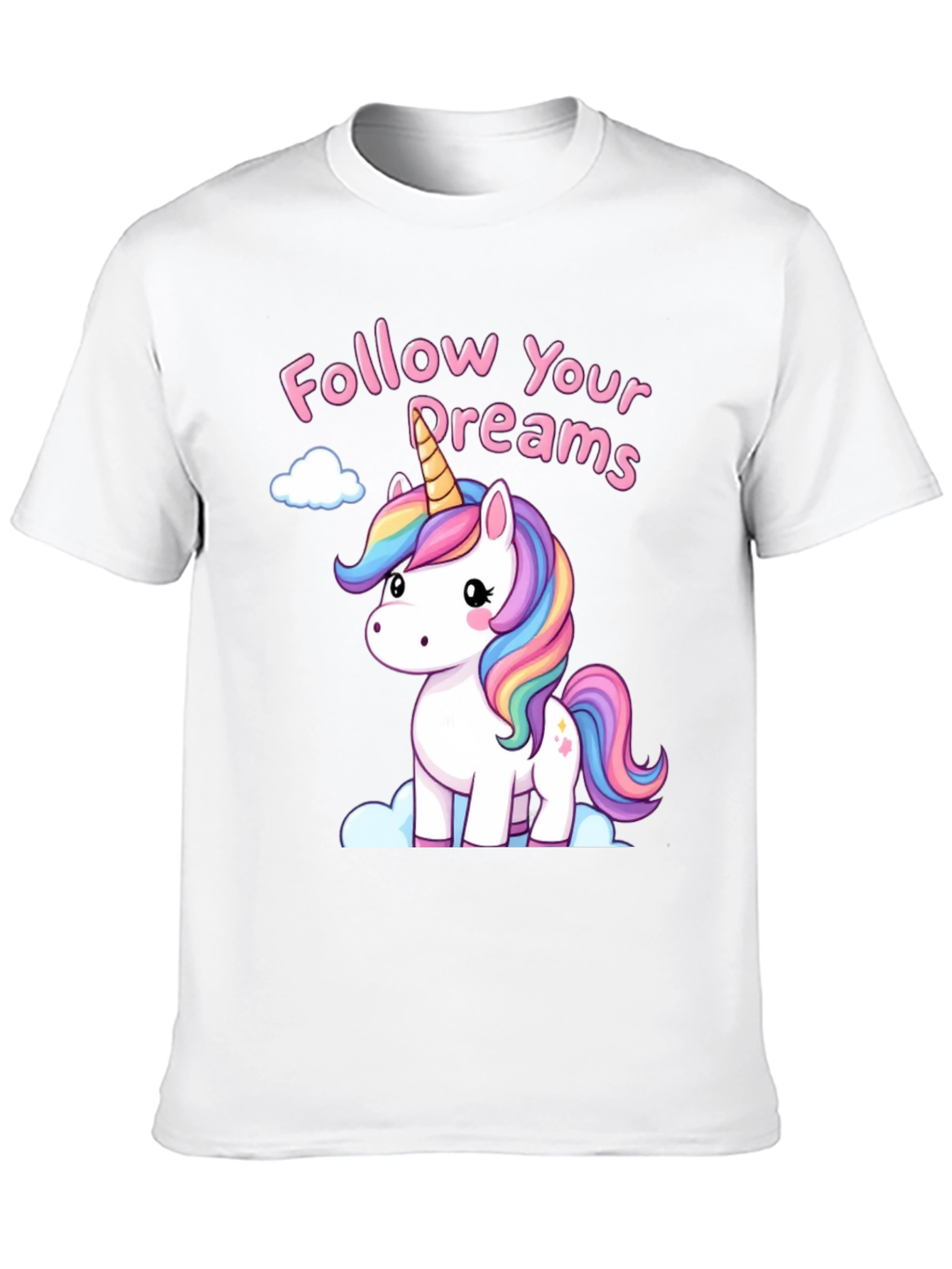 Black Unicorn Follow Your Dreams Graphic Tee - Black view 10
