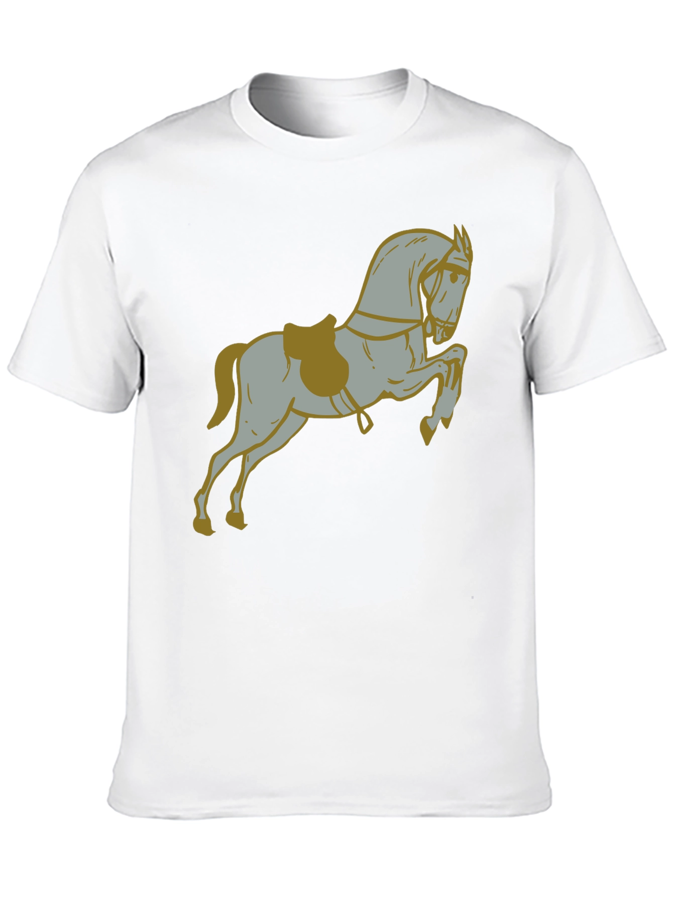 Black Horse Graphic Print Black T-Shirt view 10