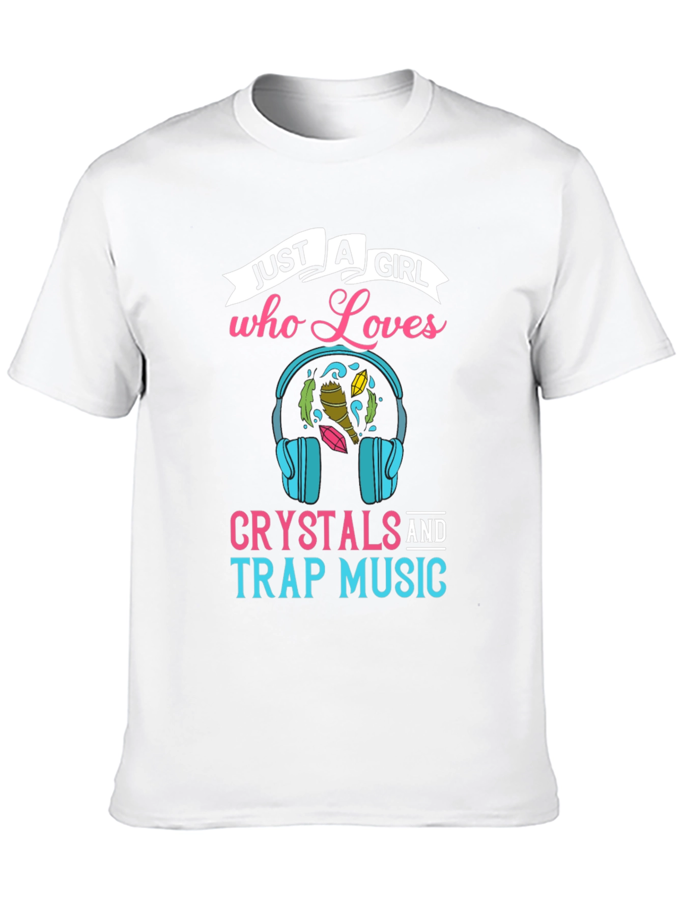 Black Crystals and Trap Music T-Shirt for Girls view 10