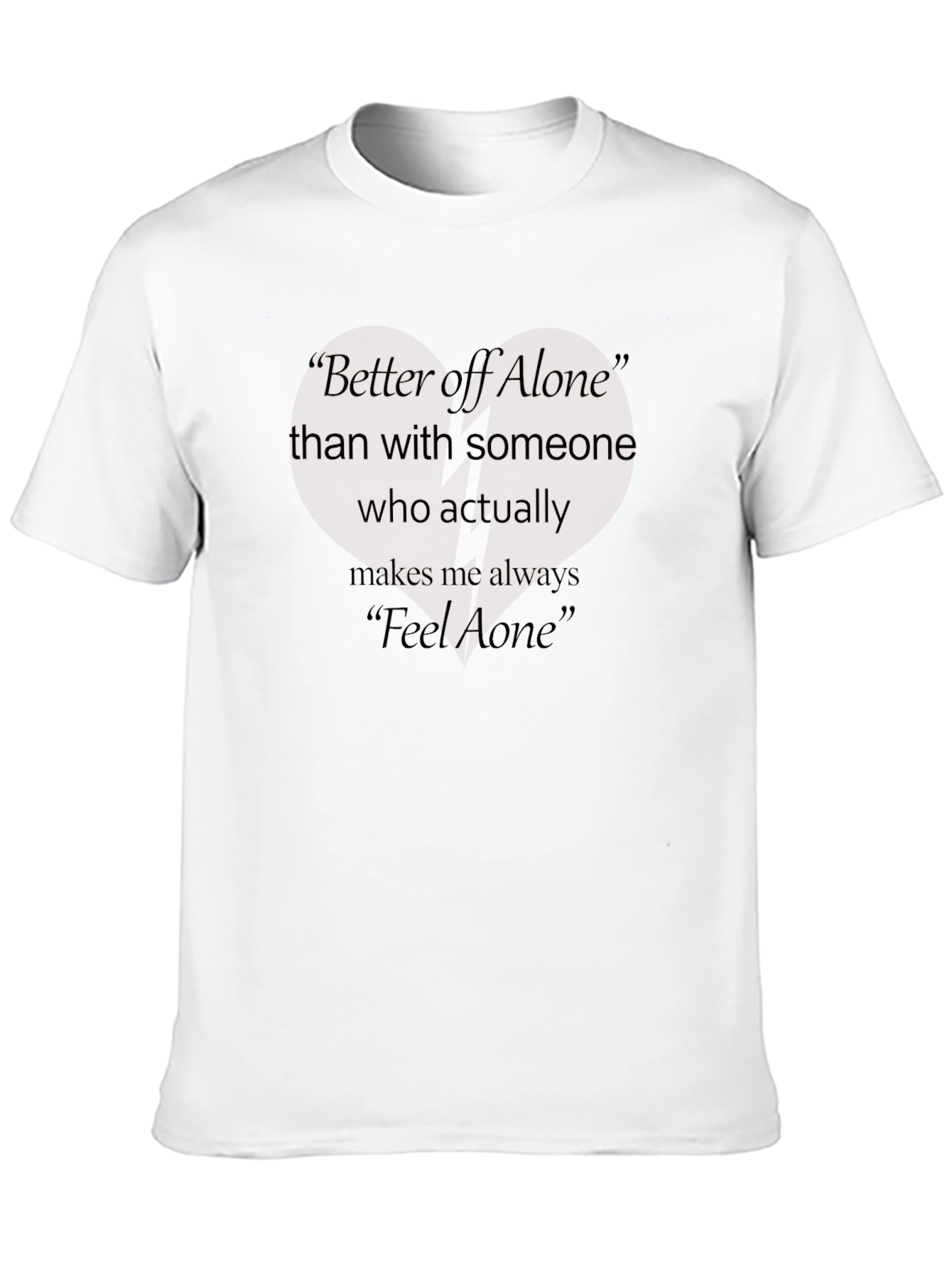 Black Better Off Alone Graphic Tee - Black view 10