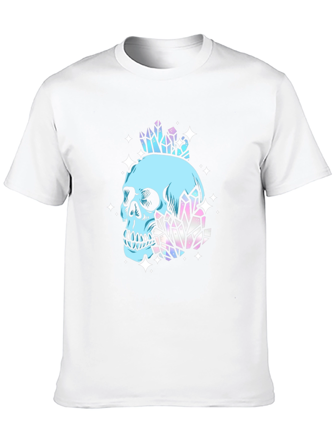 Black Skull & Crystal Graphic Black Tee view 10