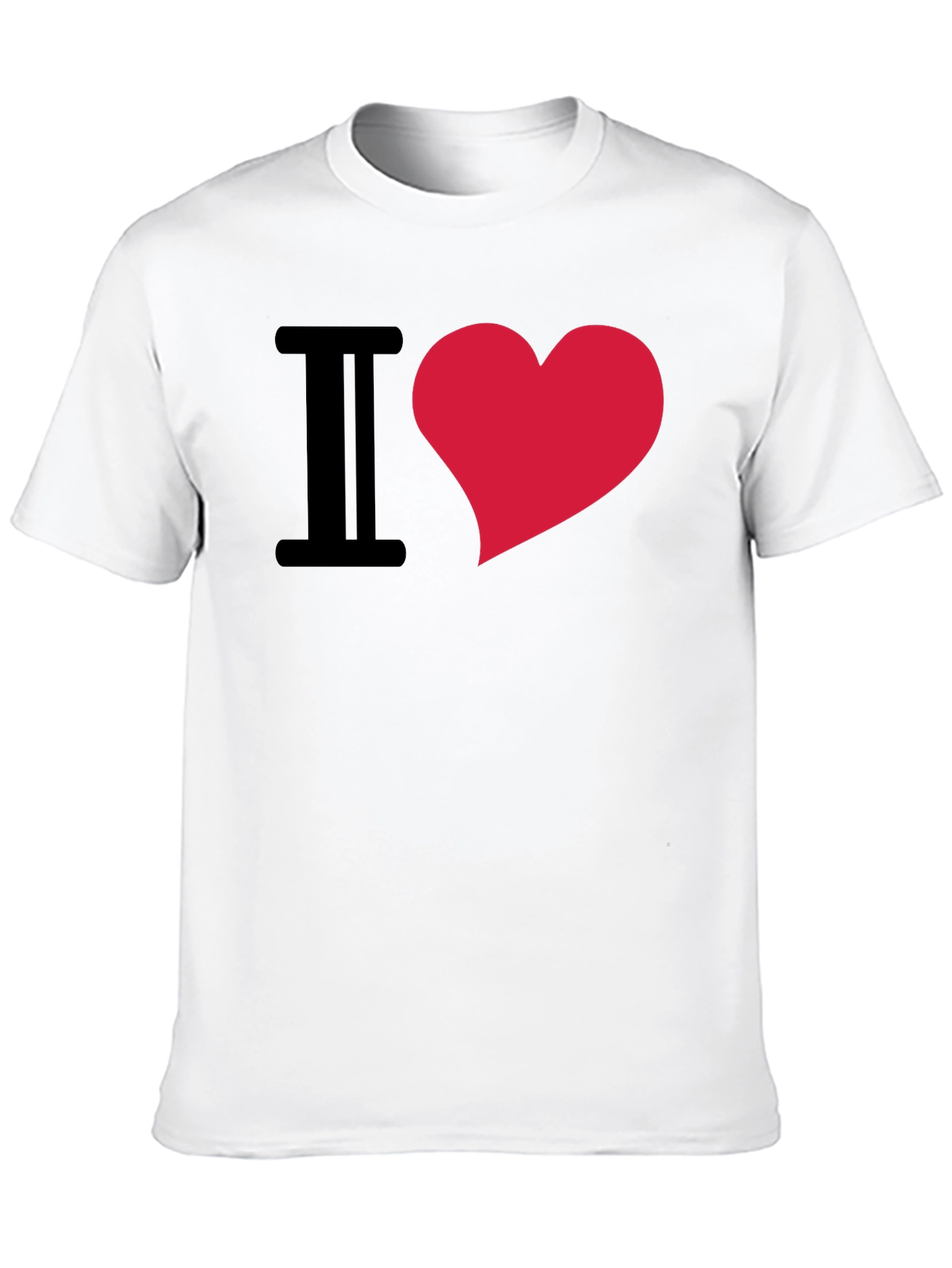 Black I Heart Graphic Tee - Trendy & Comfortable view 10