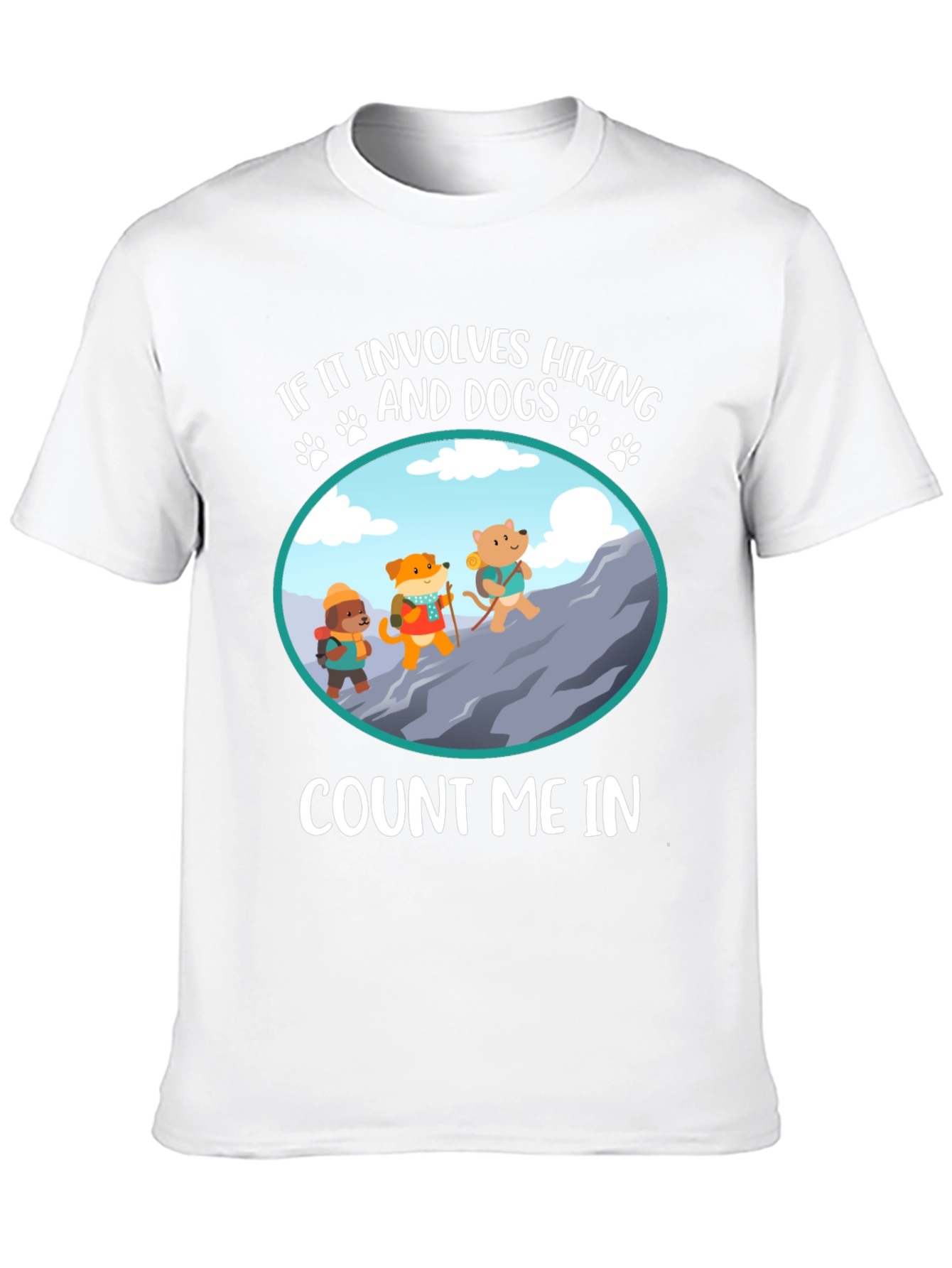 Hiking Dogs Graphic Tee - Count Me In! - 10