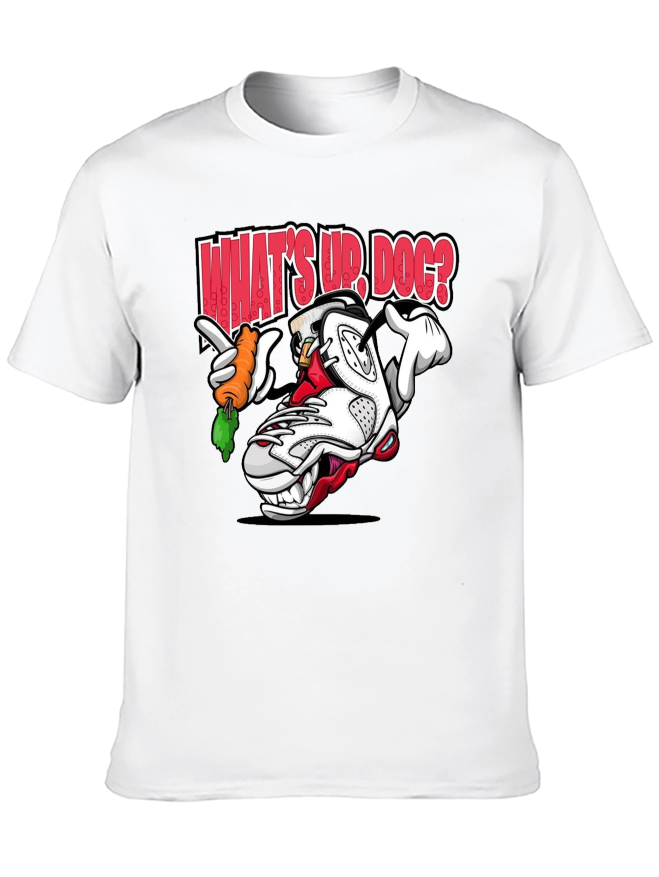 Black Cartoon Sneaker Graphic T-Shirt - What's Up, Dog? view 10