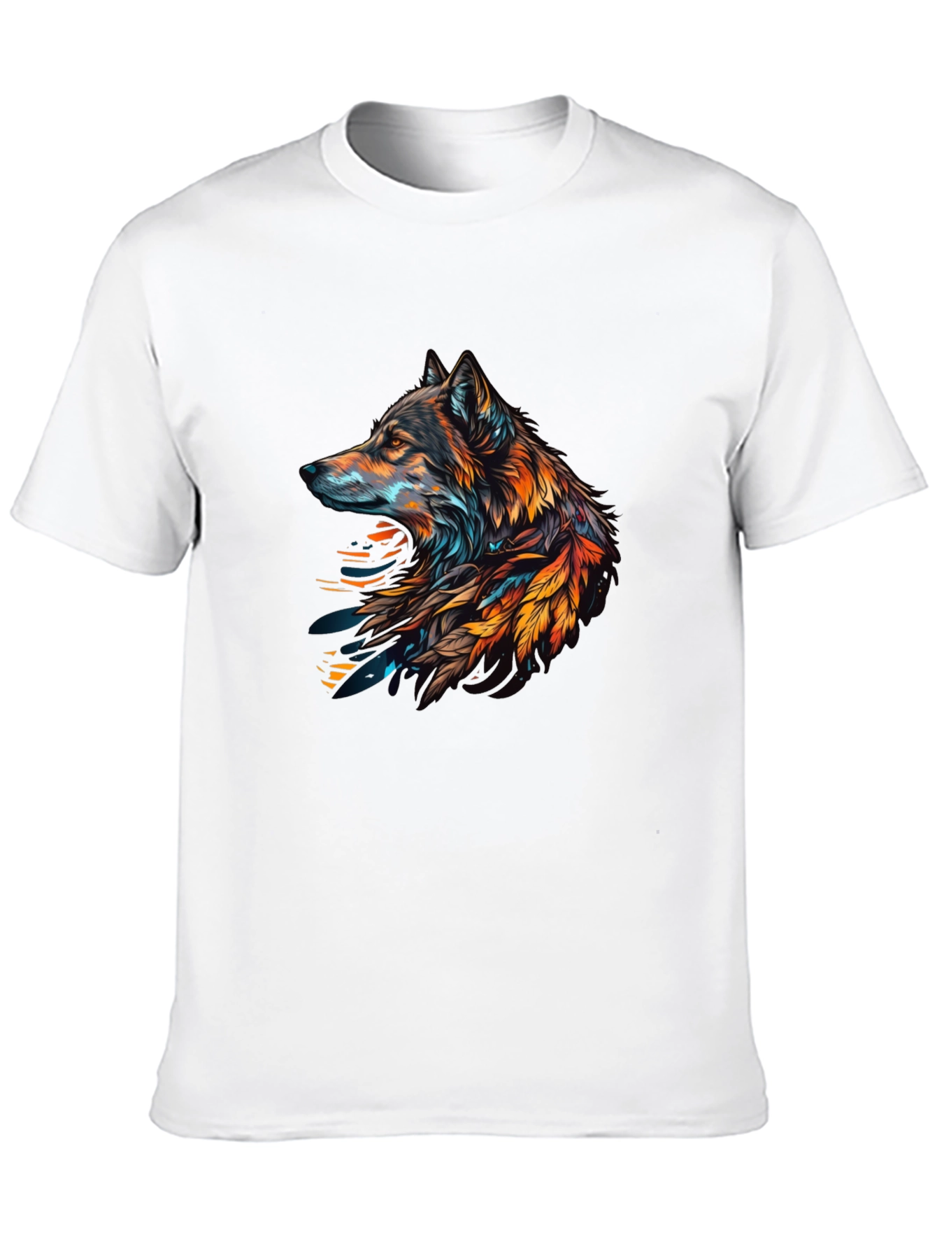 Black Wolf Graphic Print Tee view 10