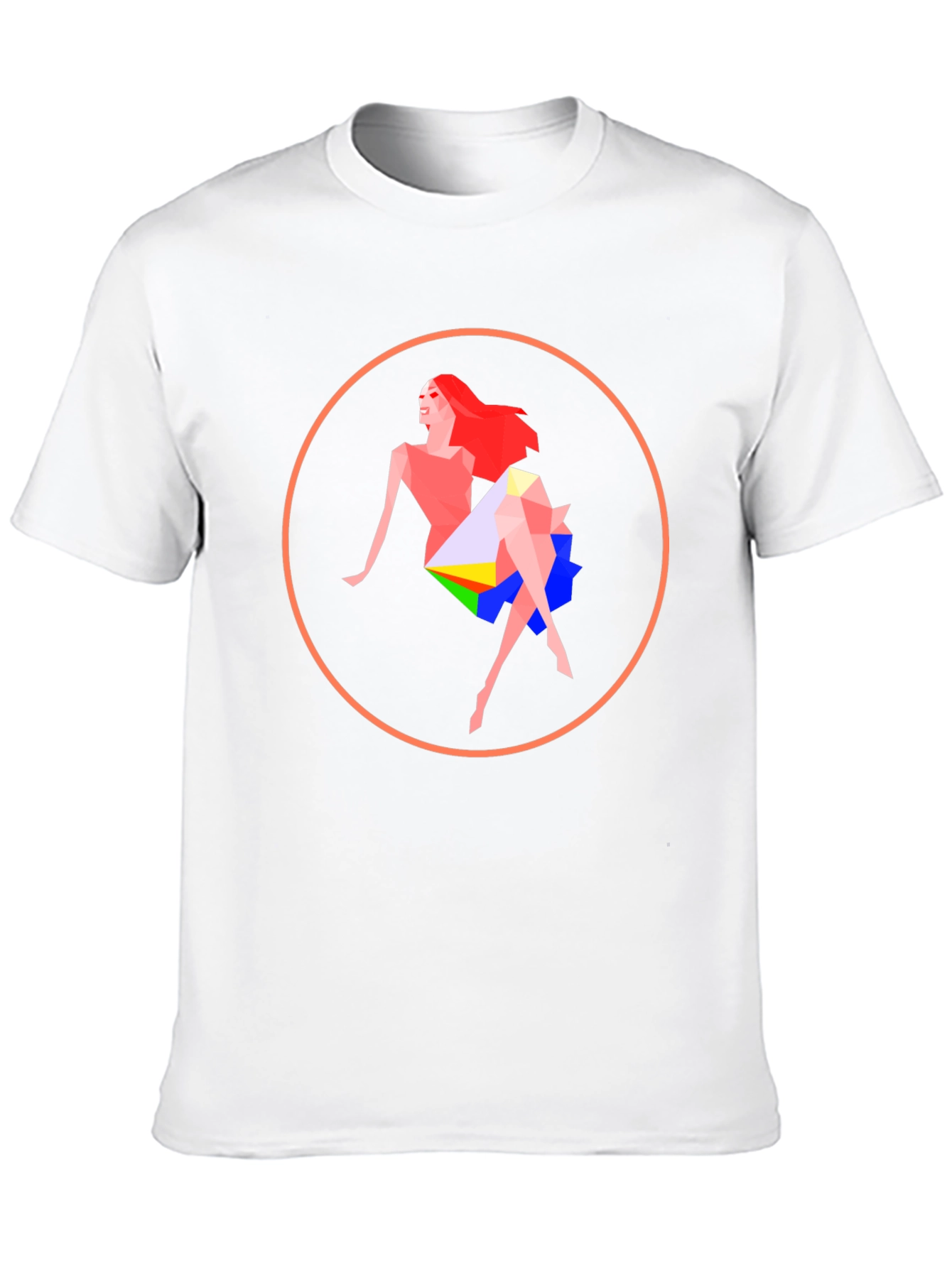 Black Geometric Woman Tee - Modern Art Graphic Print view 10