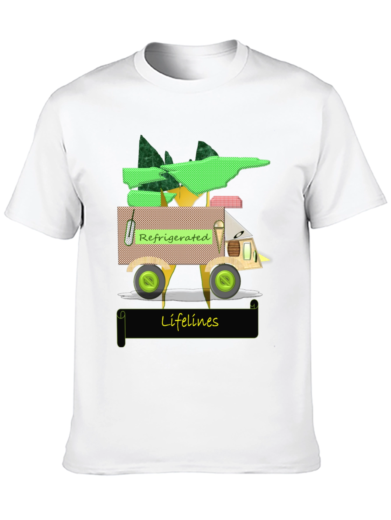 Black Refrigerated Lifelines Graphic T-Shirt view 10