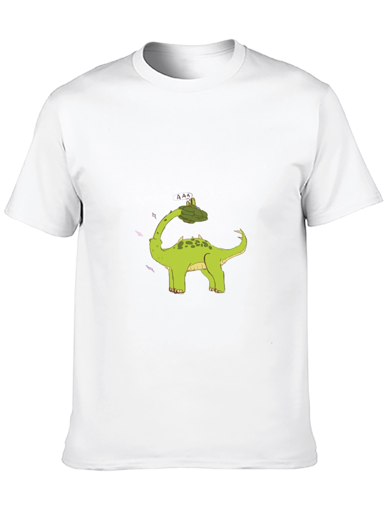 Black Dinosaur Graphic Print T-Shirt - Black view 10