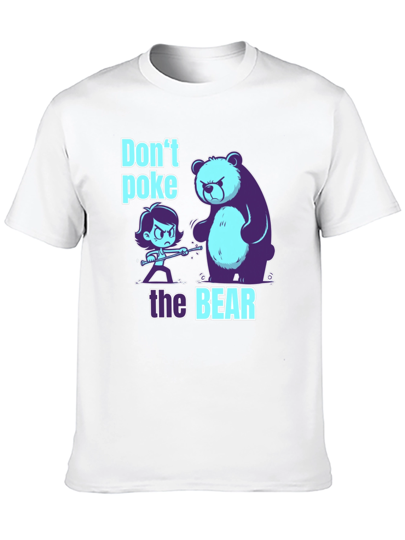Black Don't Poke the Bear Graphic T-Shirt view 10