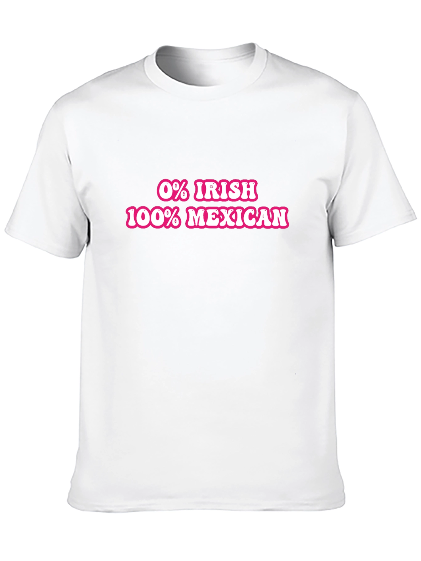 Black Funny 0% Irish 100% Mexican T-Shirt view 10