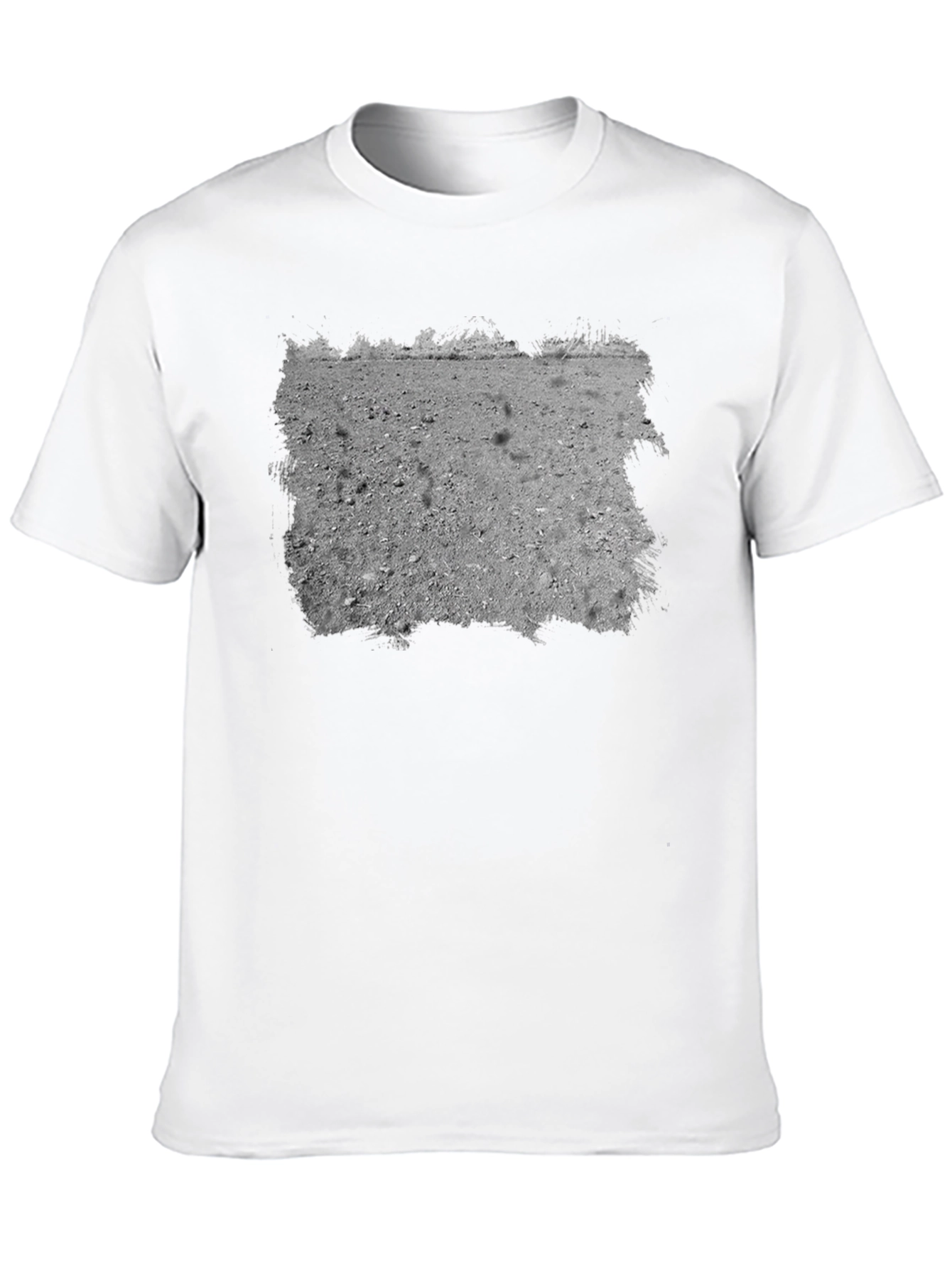 Black Lunar Surface Graphic Tee - Black Cotton Casual Shirt view 10