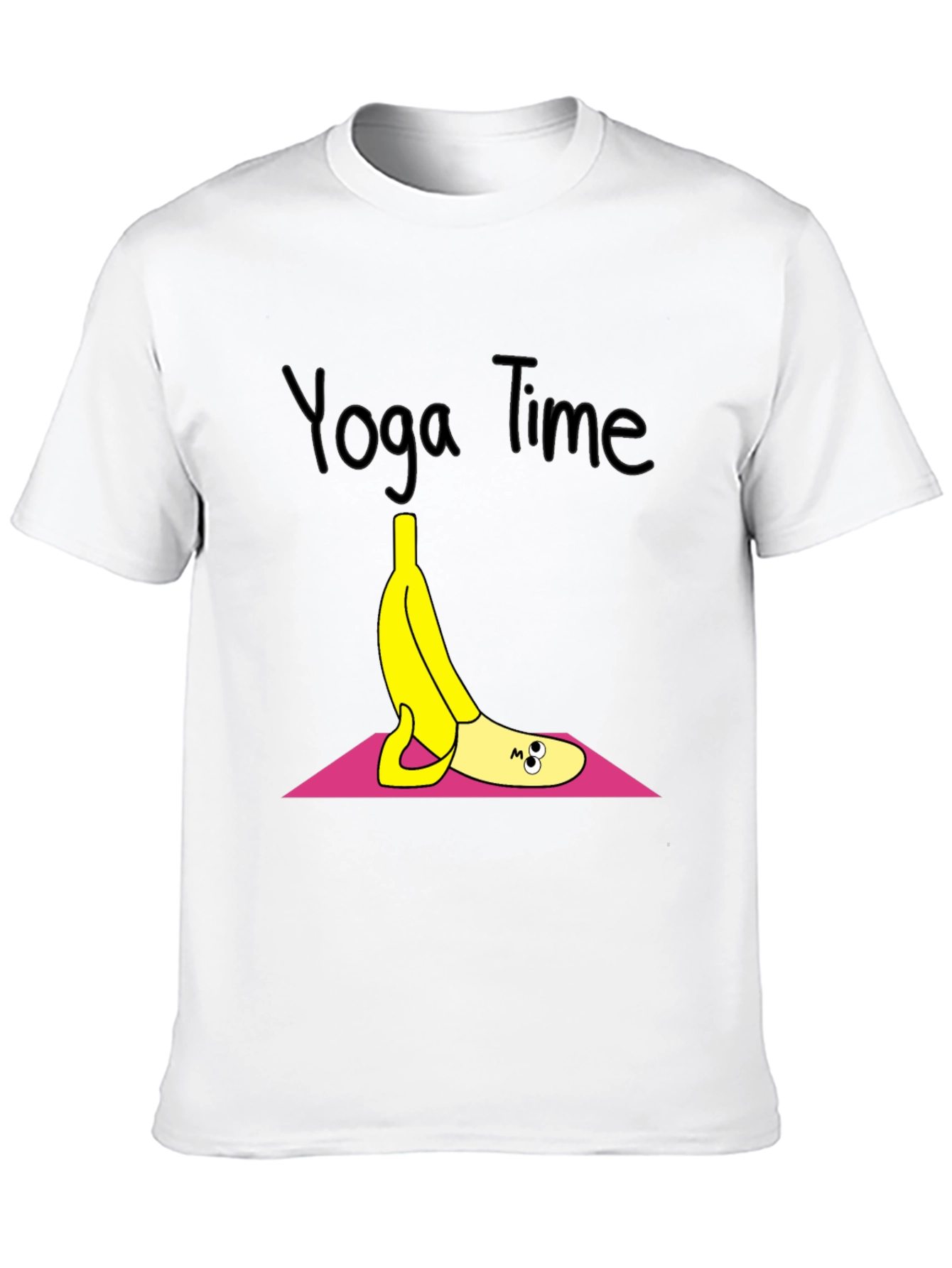 Black Yoga Banana T-Shirt - Relaxed Fit view 10