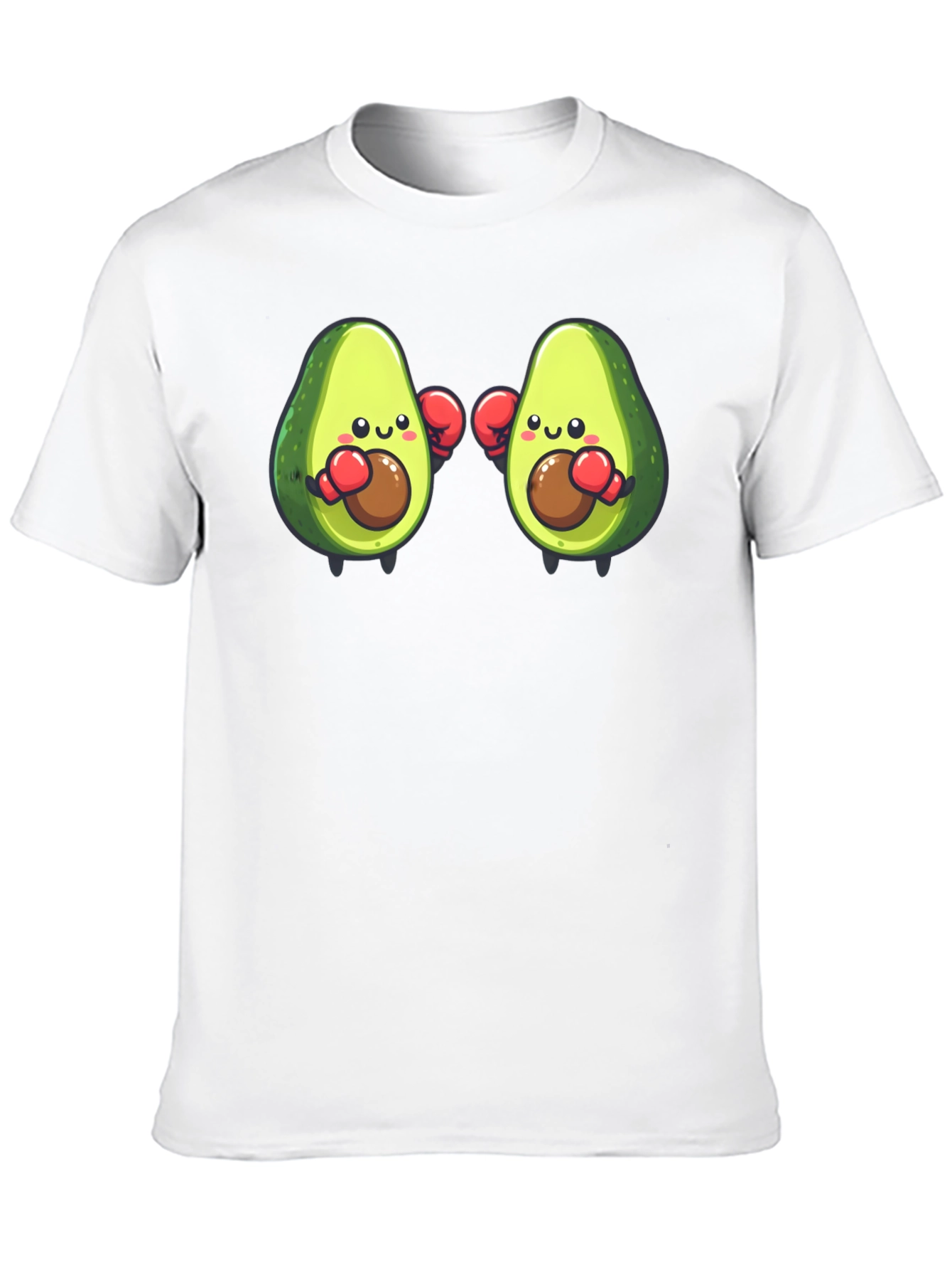 Black Avocado Boxer T-Shirt - Funny Cartoon Tee view 10