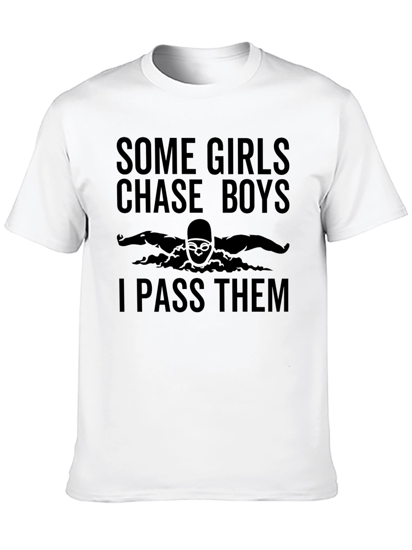 Black Some Girls Chase Boys T-Shirt view 10