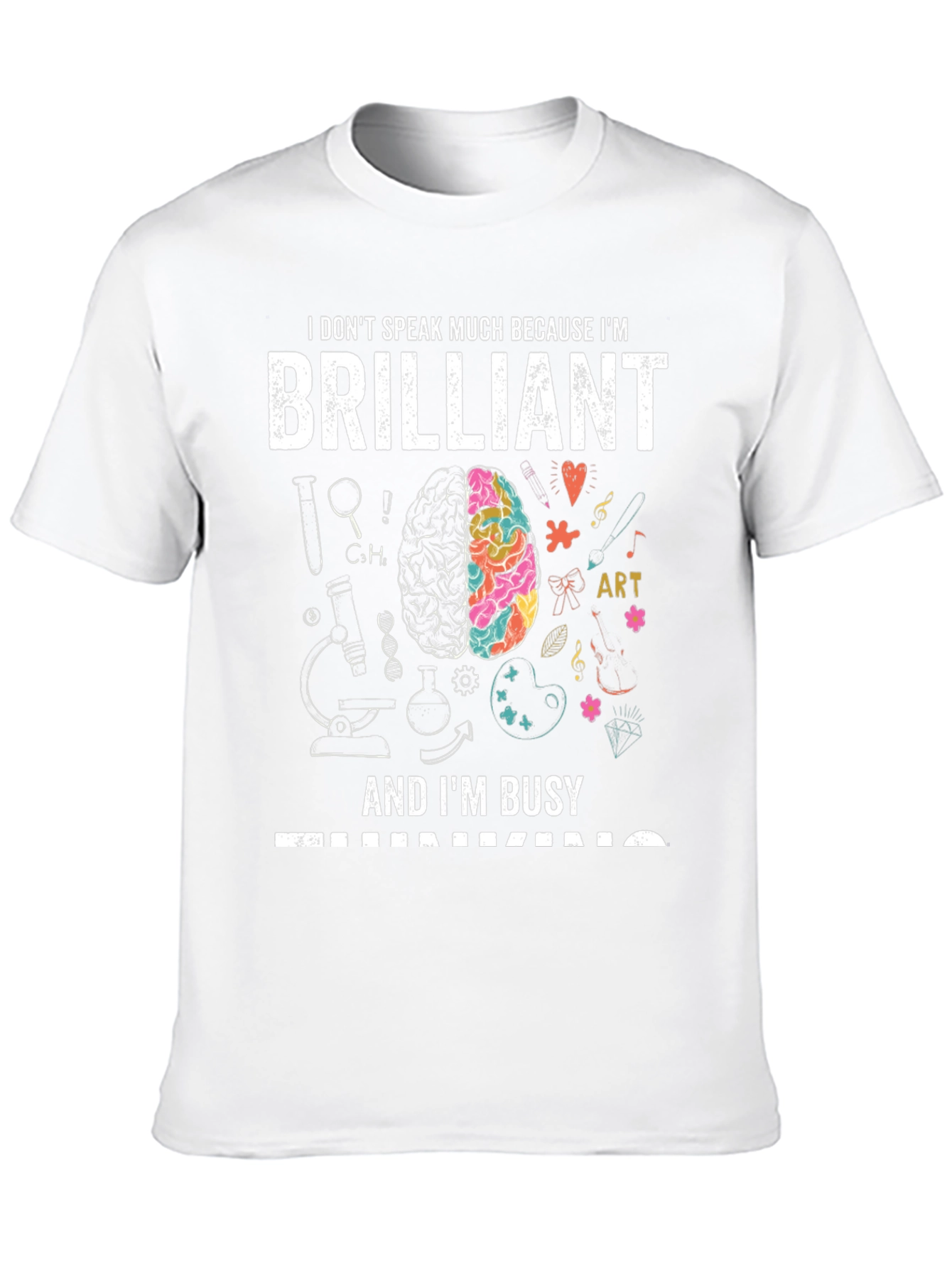 Black Brilliant and Busy T-Shirt - Smart Gift Idea! view 10