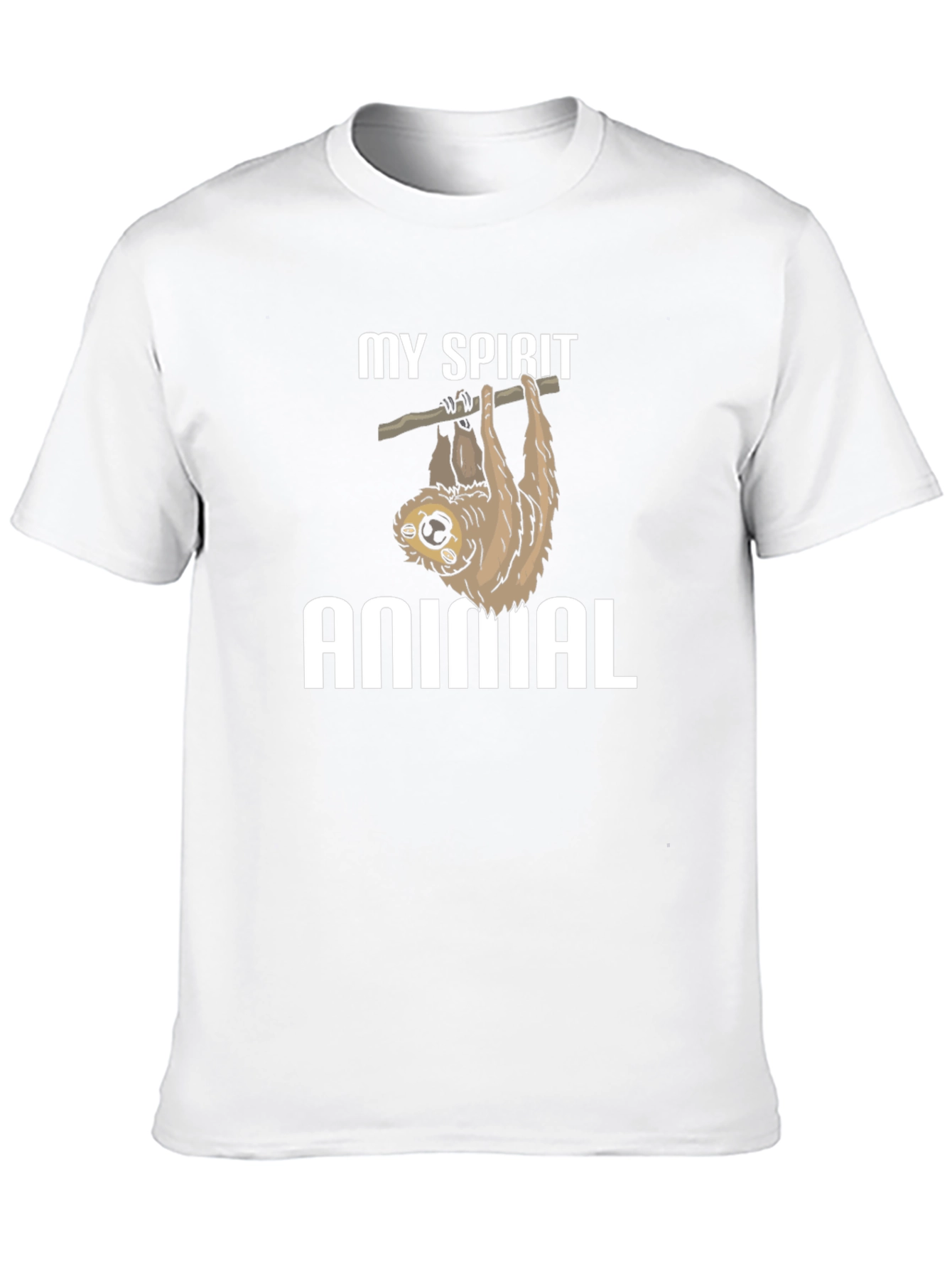 Black My Spirit Animal Sloth Graphic T-Shirt view 10