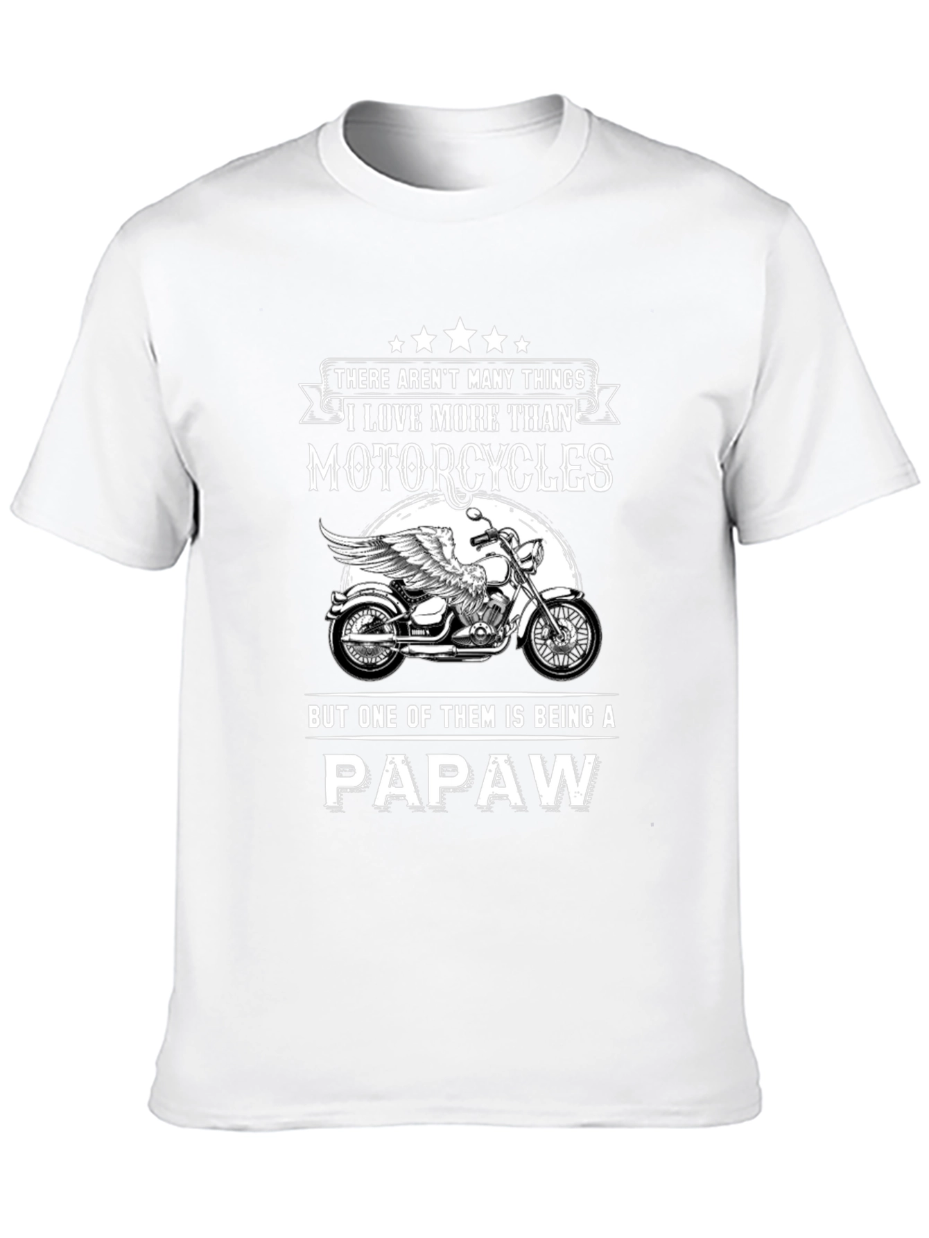 Black Motorcycle Papaw T-Shirt view 10