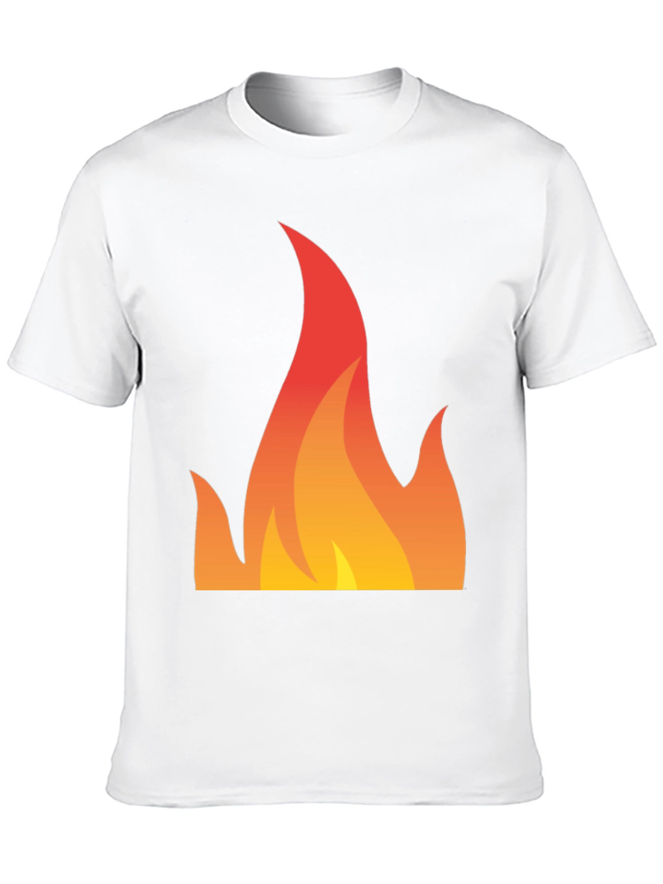 Black Fiery Graphic Tee - Bold Flame Design view 10