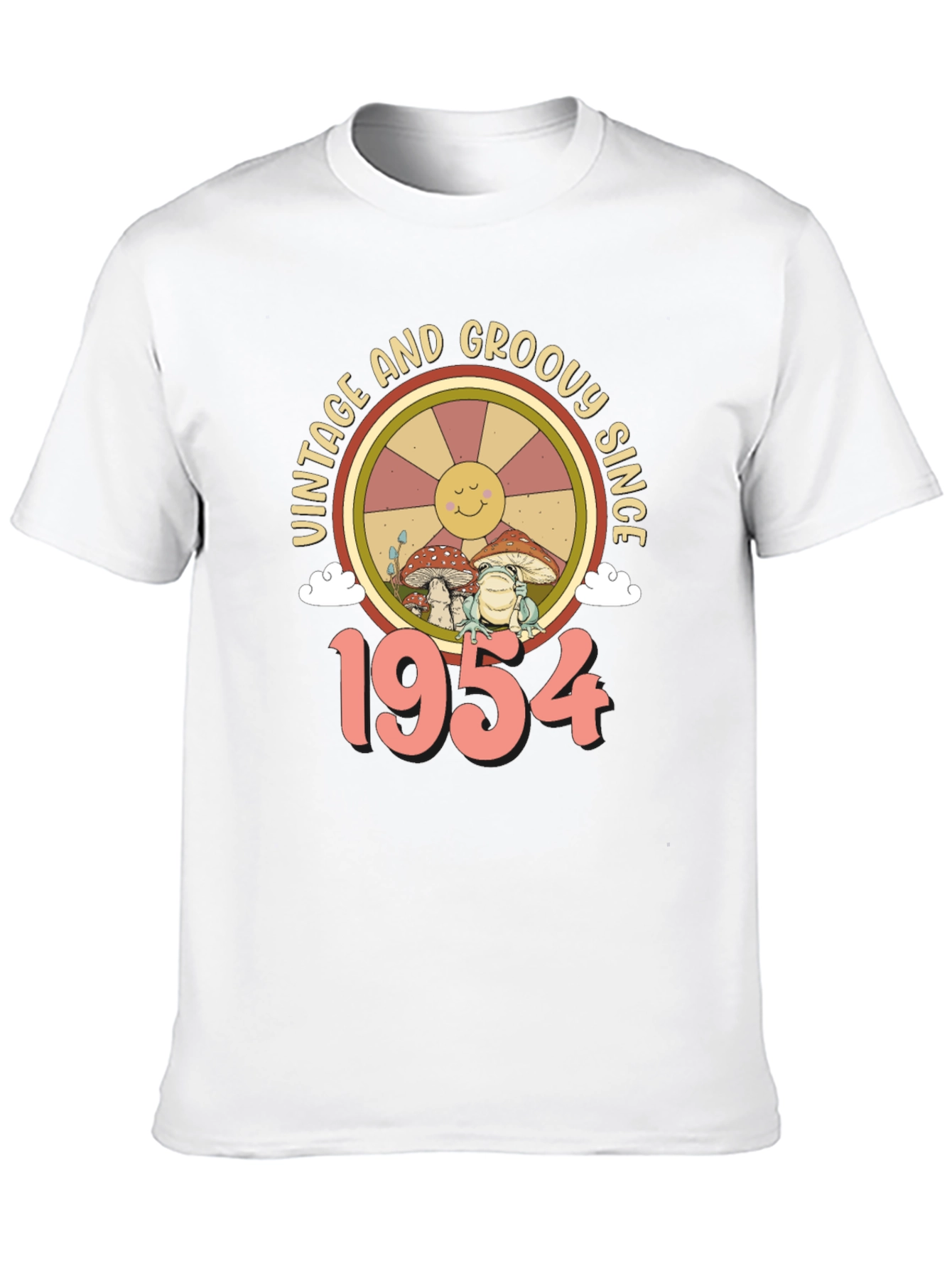 Black Vintage & Groovy Since 1954 T-Shirt view 10
