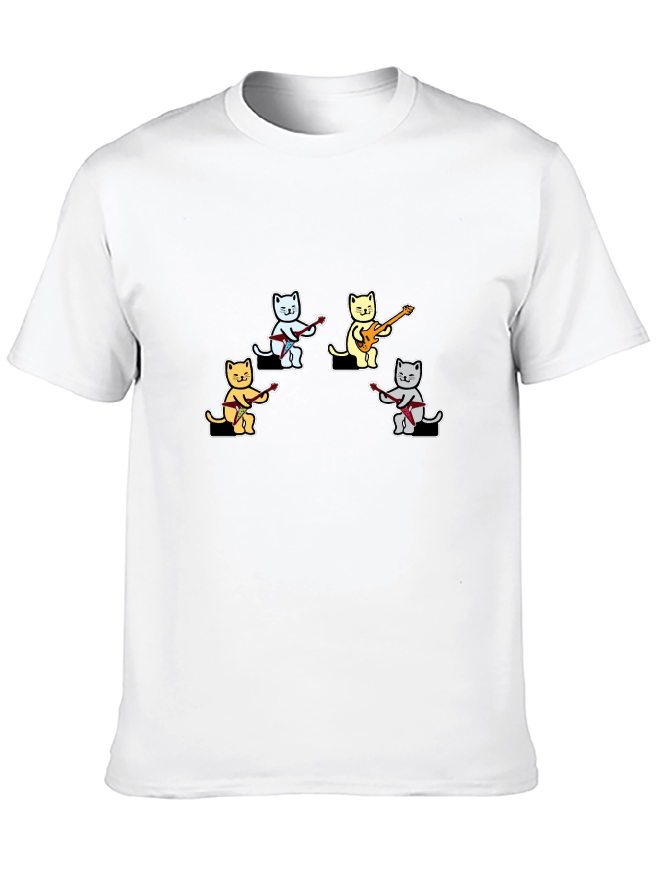 Black Cat Band Graphic T-Shirt - Cool Music Lover Tee view 10