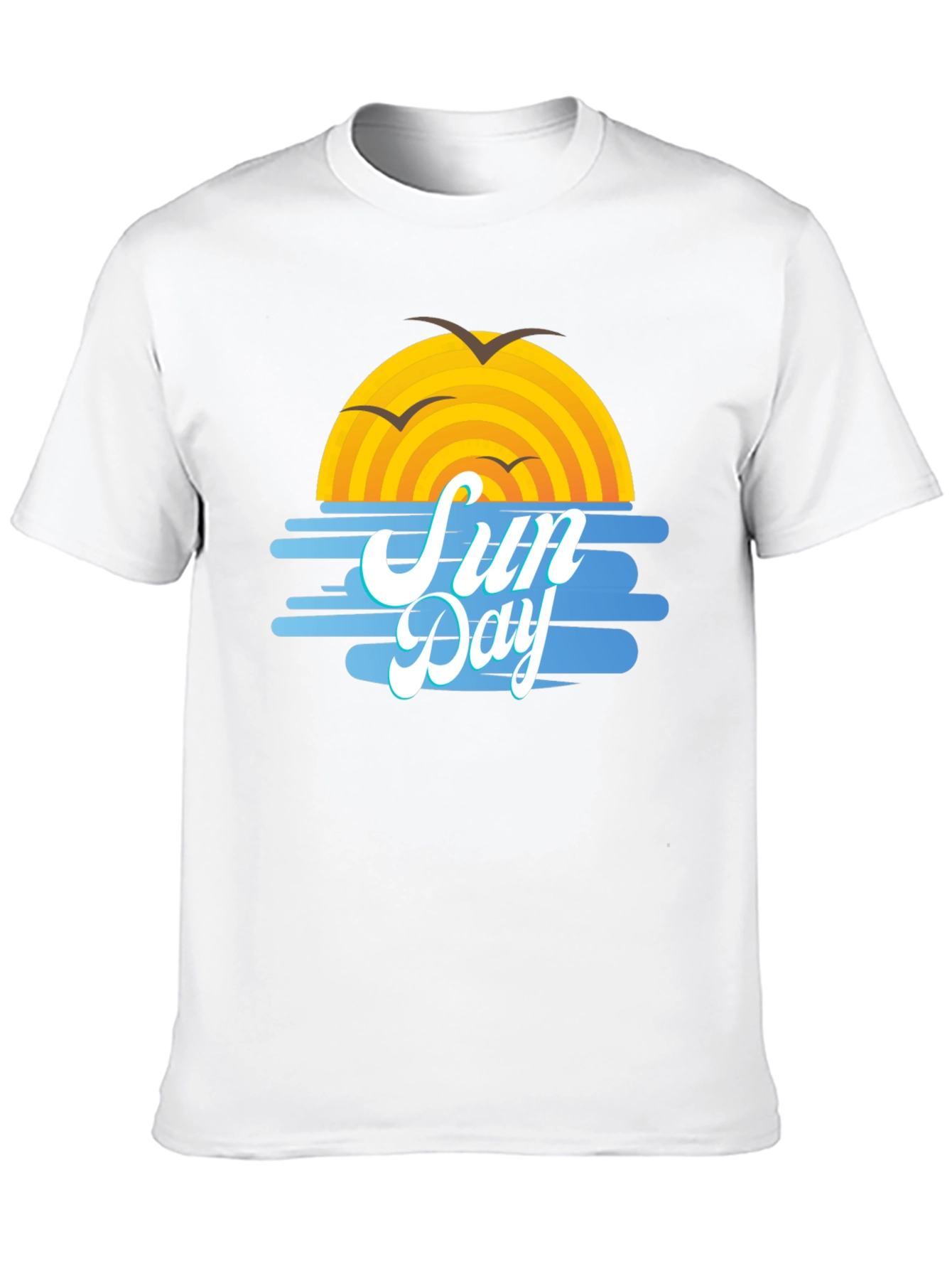 Black Sun Day Graphic Tee - Black Cotton T-Shirt view 10