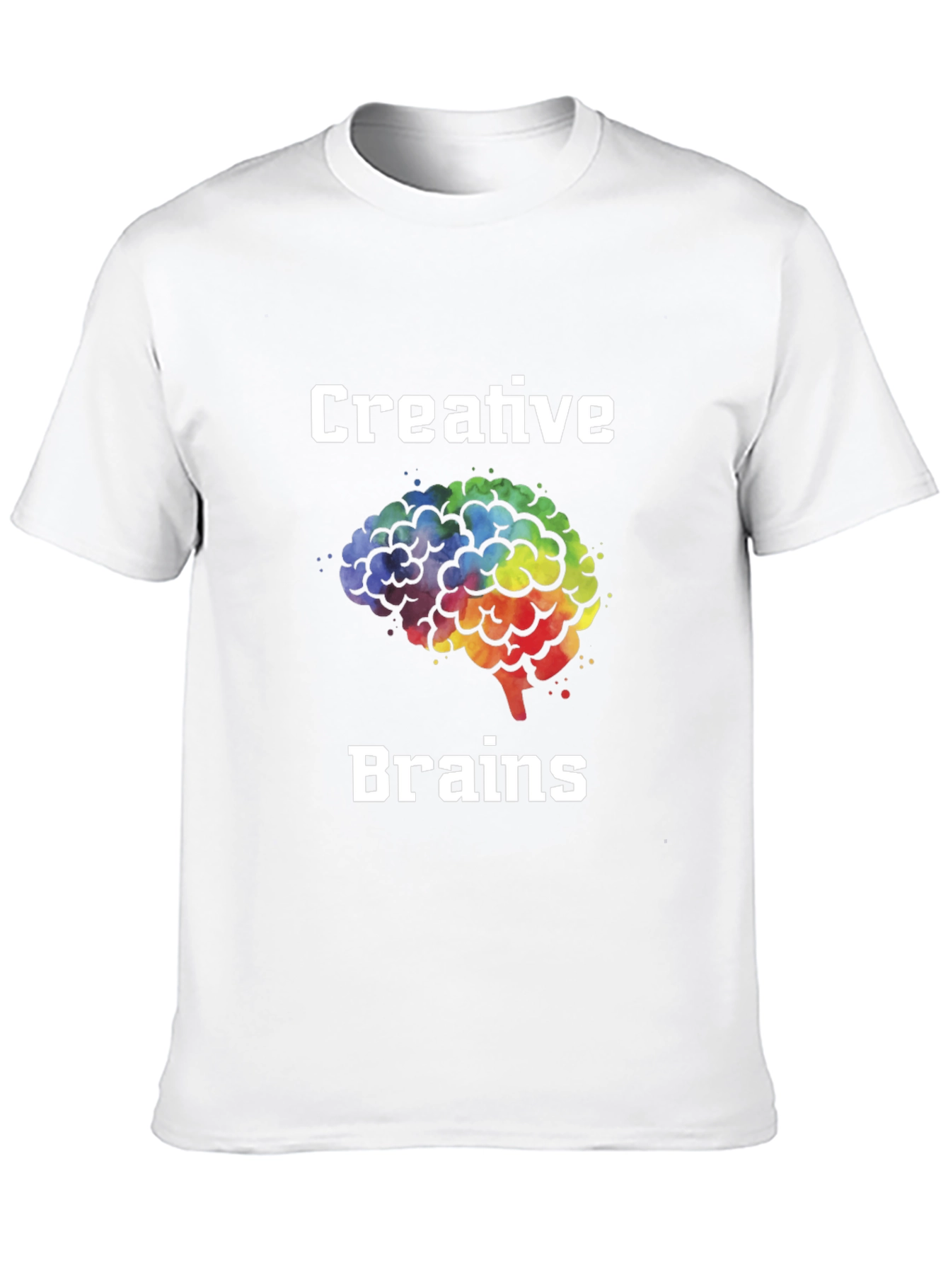 Black Creative Brains T-Shirt - Artistic Mind Apparel view 10