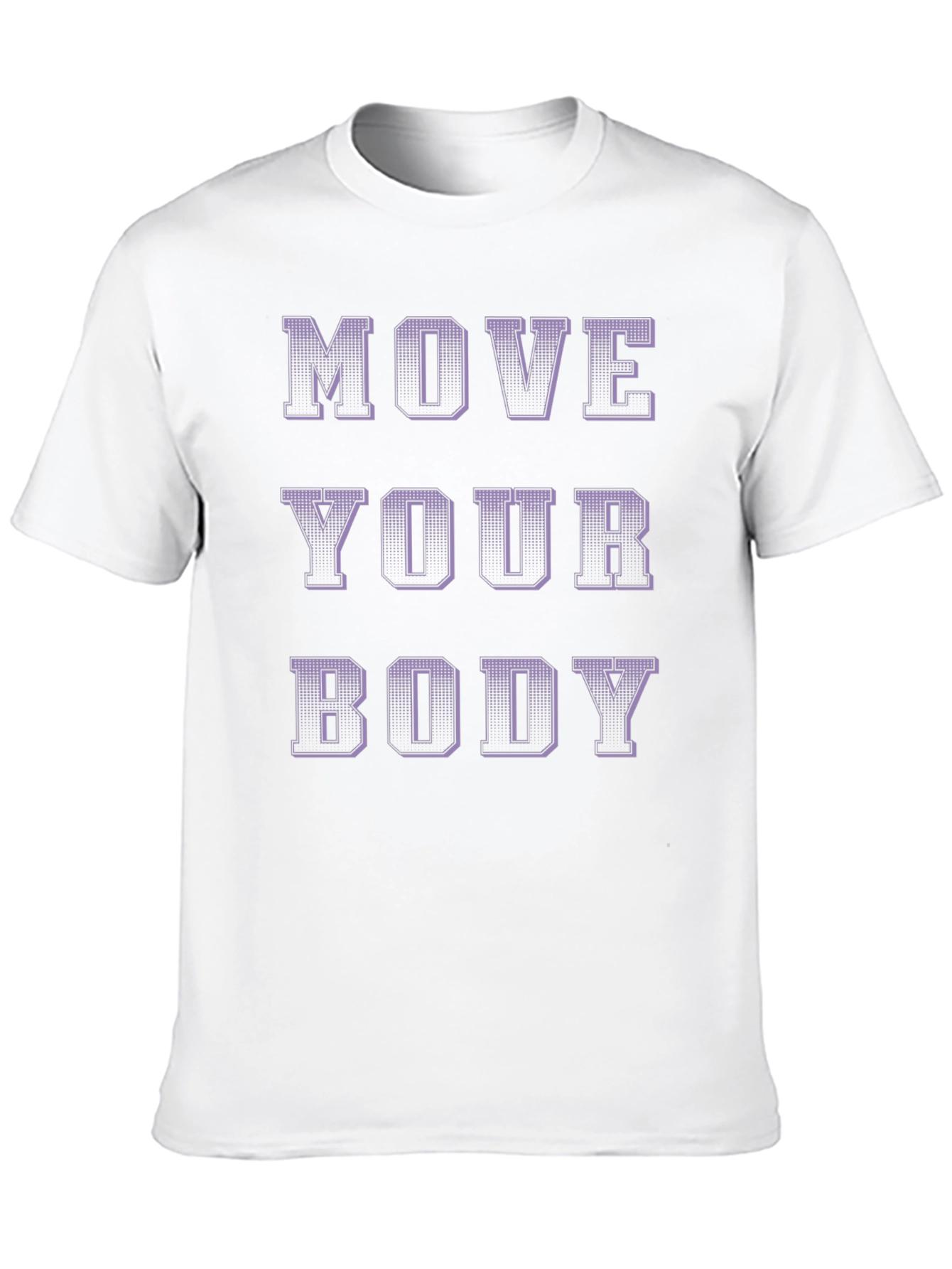Black Move Your Body Graphic Print Black T-Shirt view 10