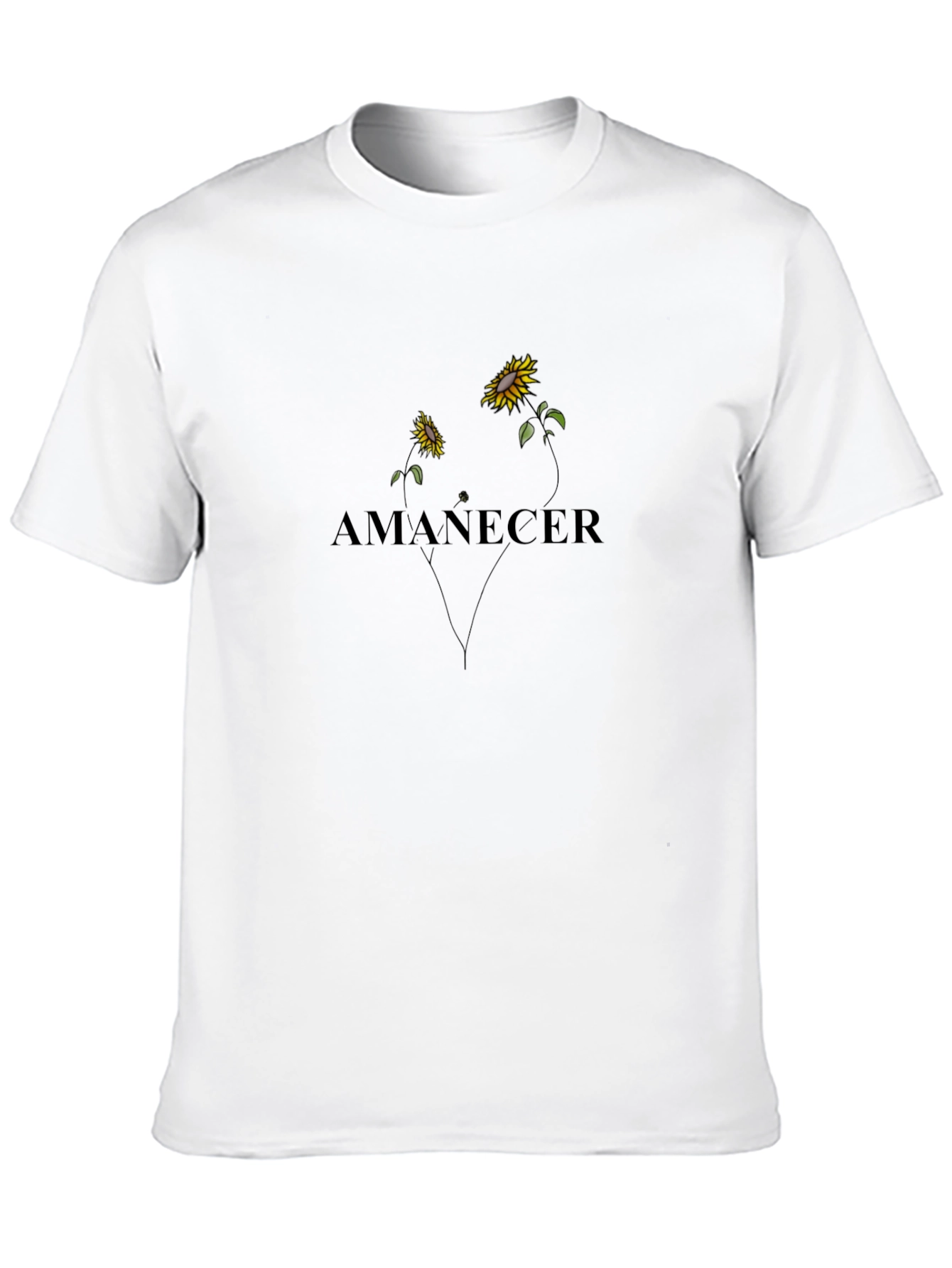 Black Amanecer Sunflower Graphic Tee - Black view 10