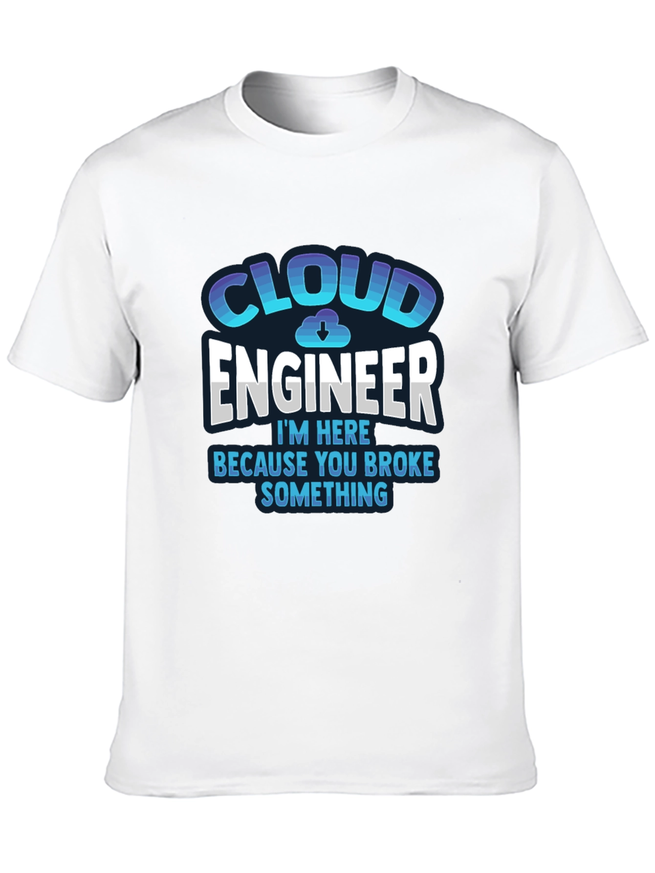 Black Cloud Engineer T-Shirt - Funny IT Support Tee view 10