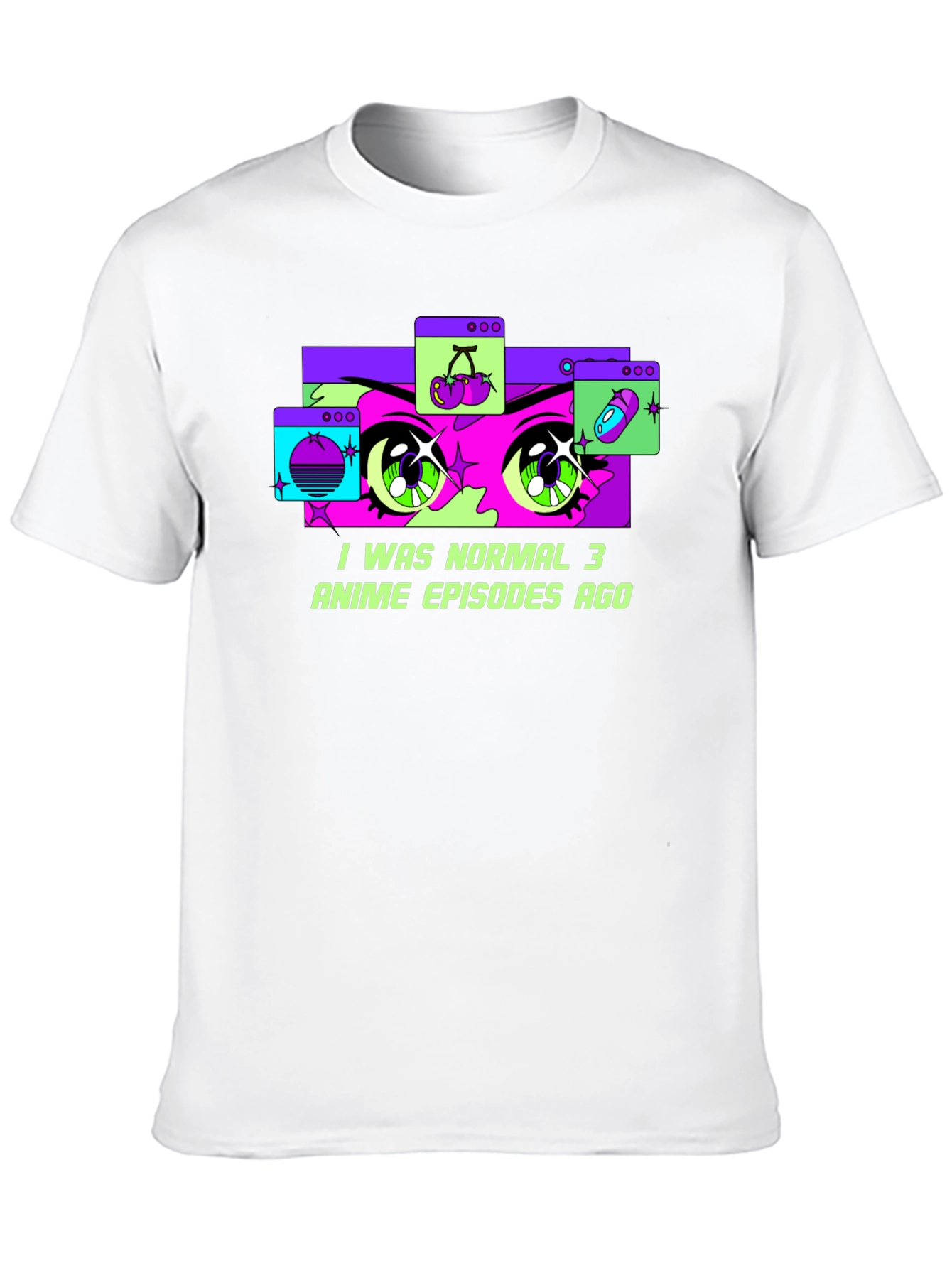 Black Anime Lover's T-Shirt: "I Was Normal 3 Episodes Ago" view 10