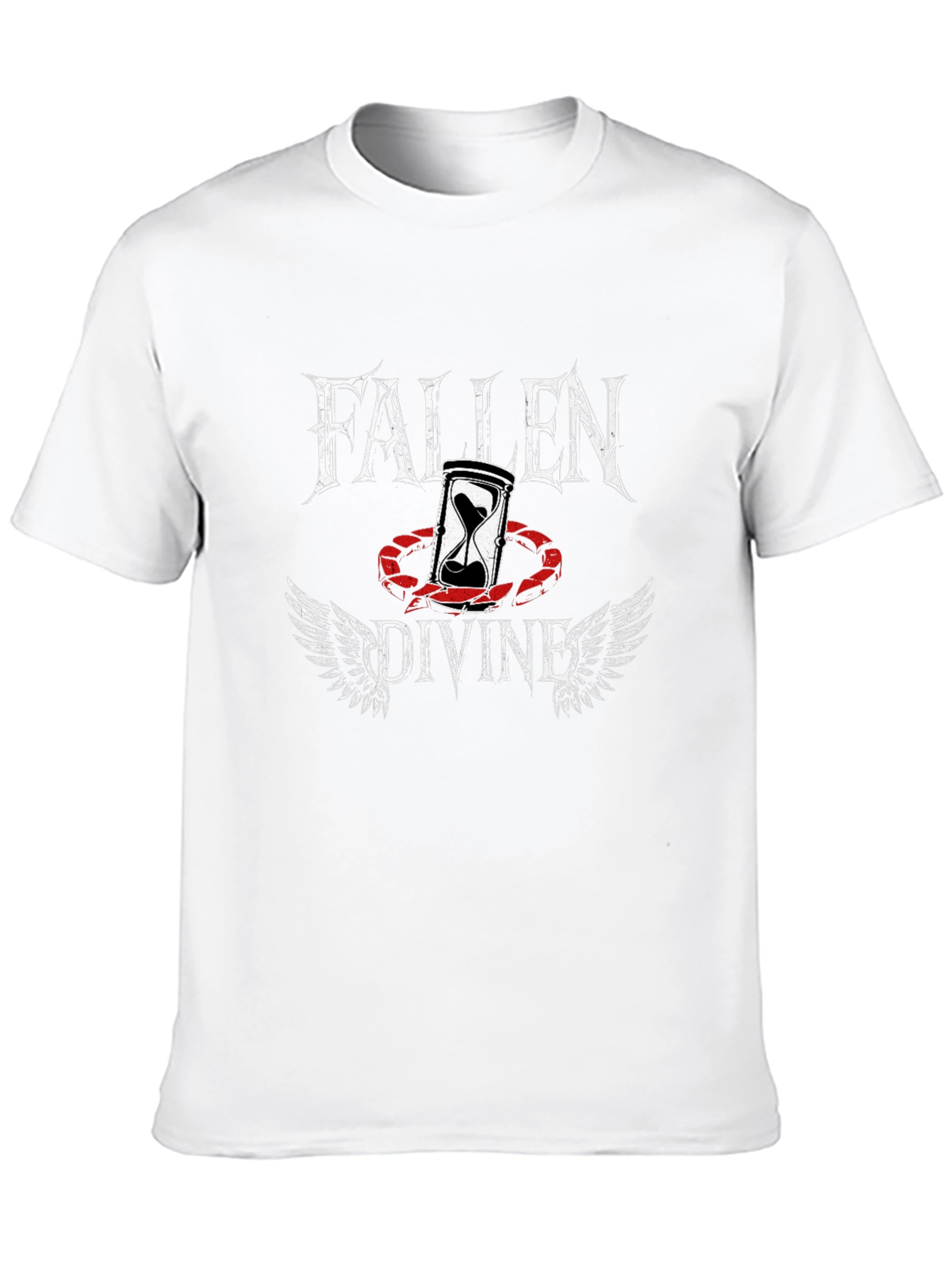 Black Fallen Divine Graphic Tee - Black Cotton Blend view 10