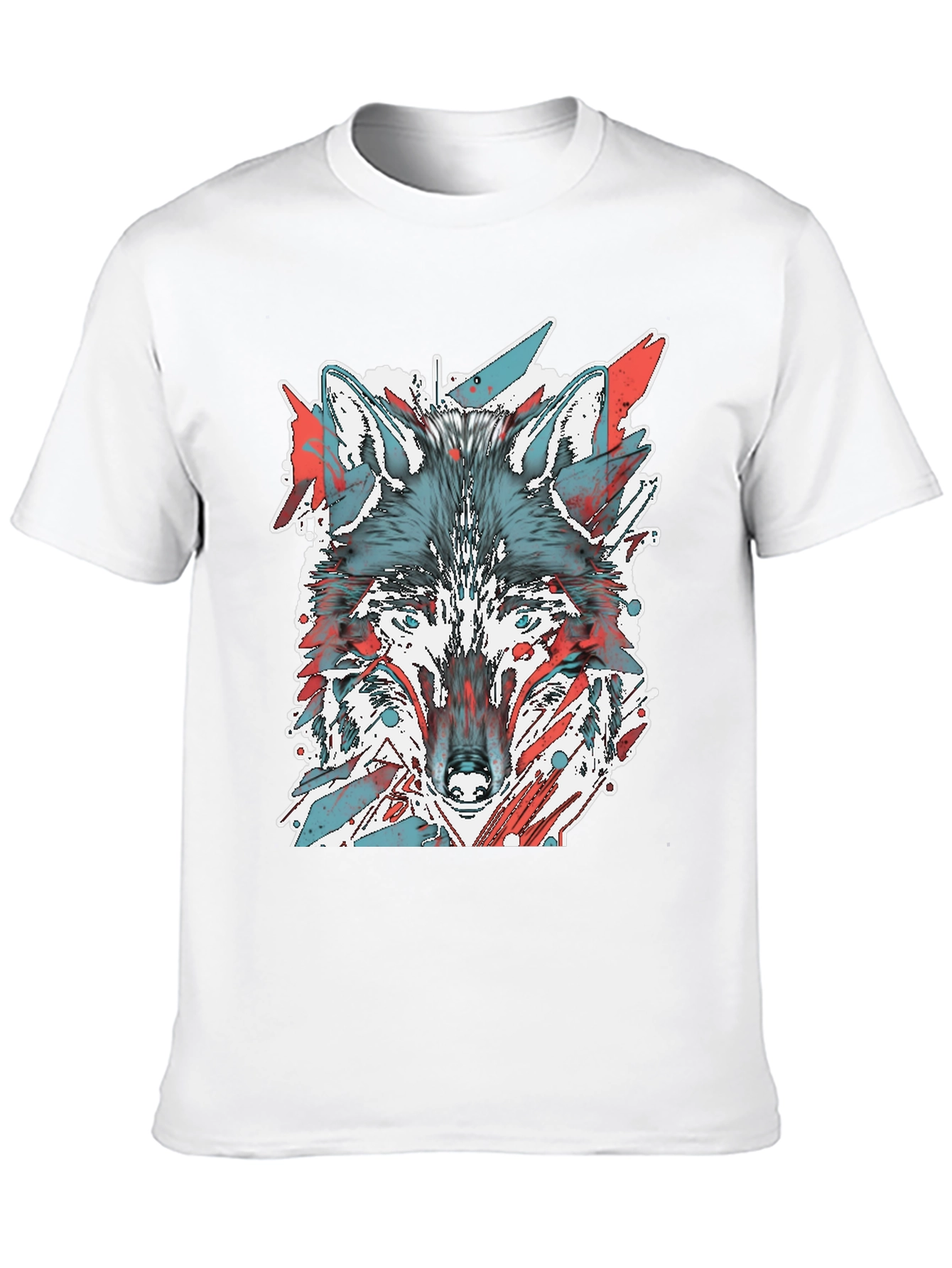 Black Wolf Graphic Tee - Cool Animal Print Shirt view 10