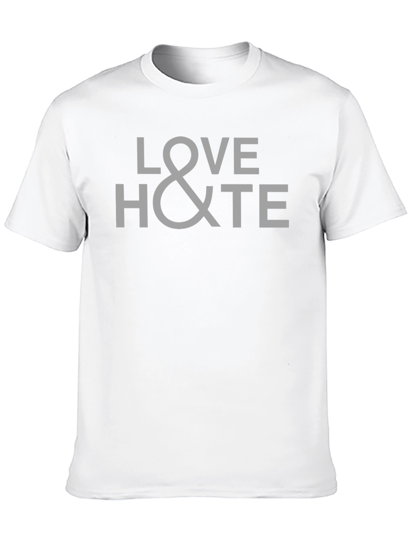 Black Love & Hate Graphic T-Shirt - Black view 10