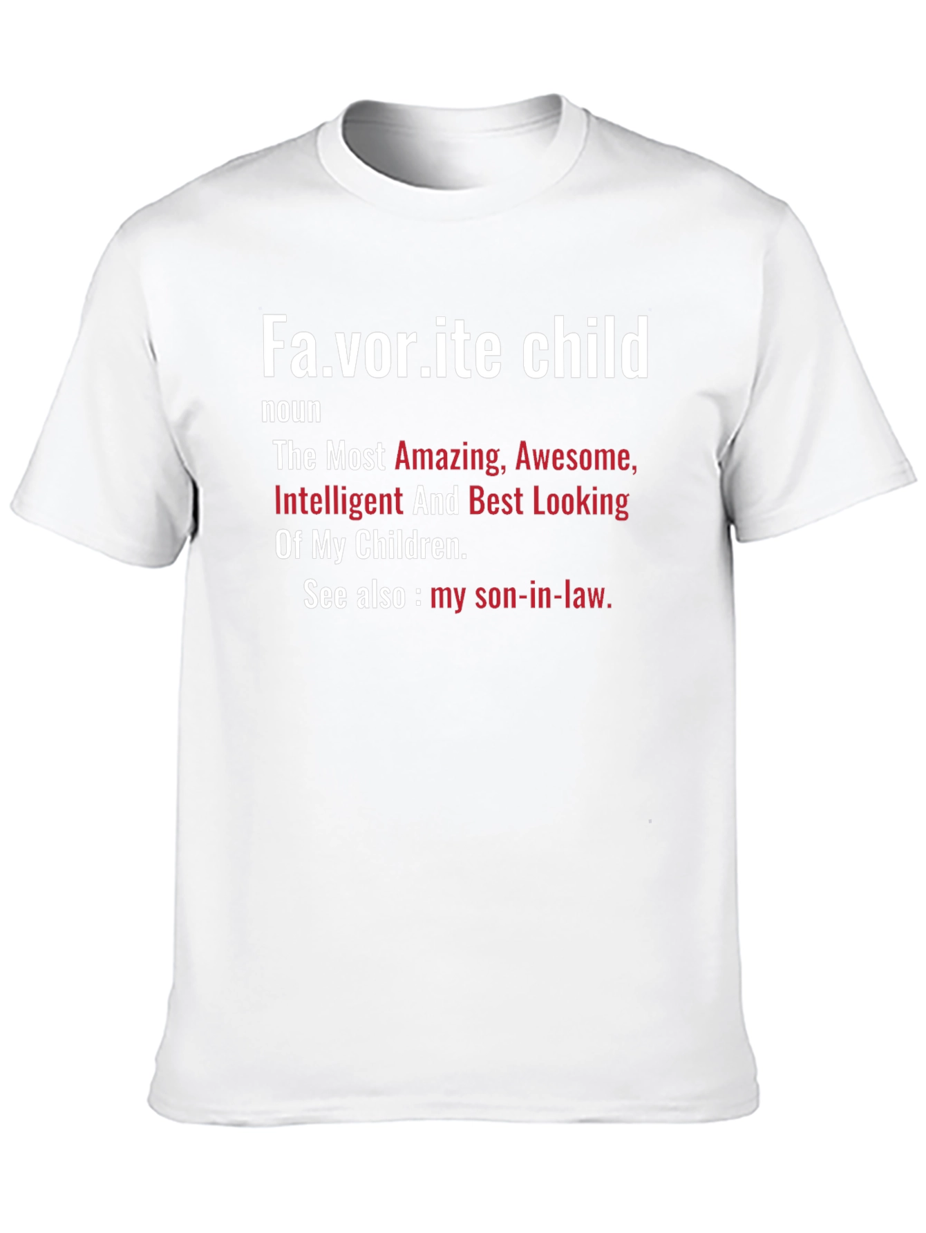 Black Favorite Child Definition Novelty T-Shirt view 10